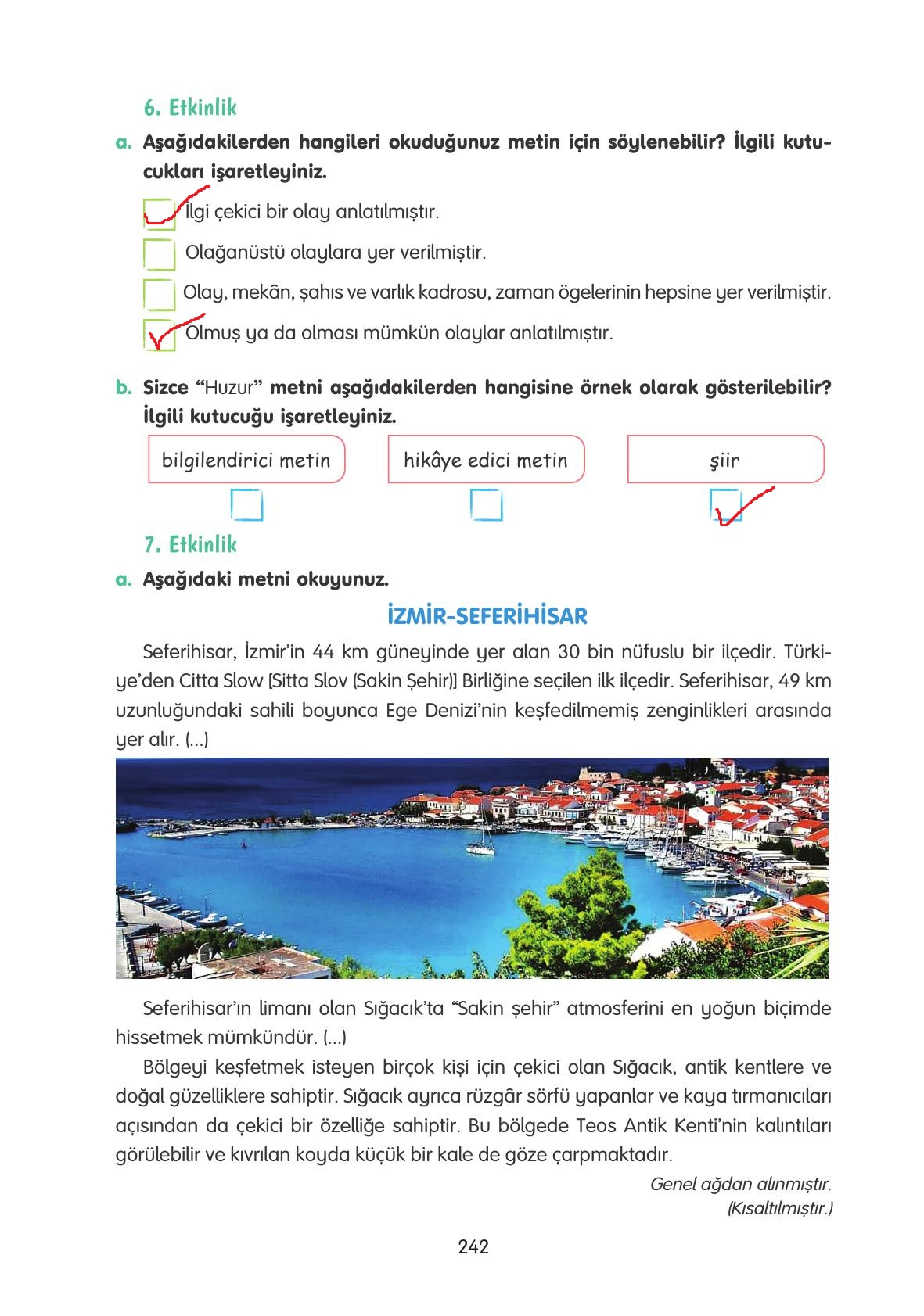4. Sınıf Tuna Yayınları Türkçe Ders Kitabı Sayfa 242 Cevapları 4. Sınıf Tuna Yayınları Türkçe Ders Kitabı Sayfa 242 Cevapları
