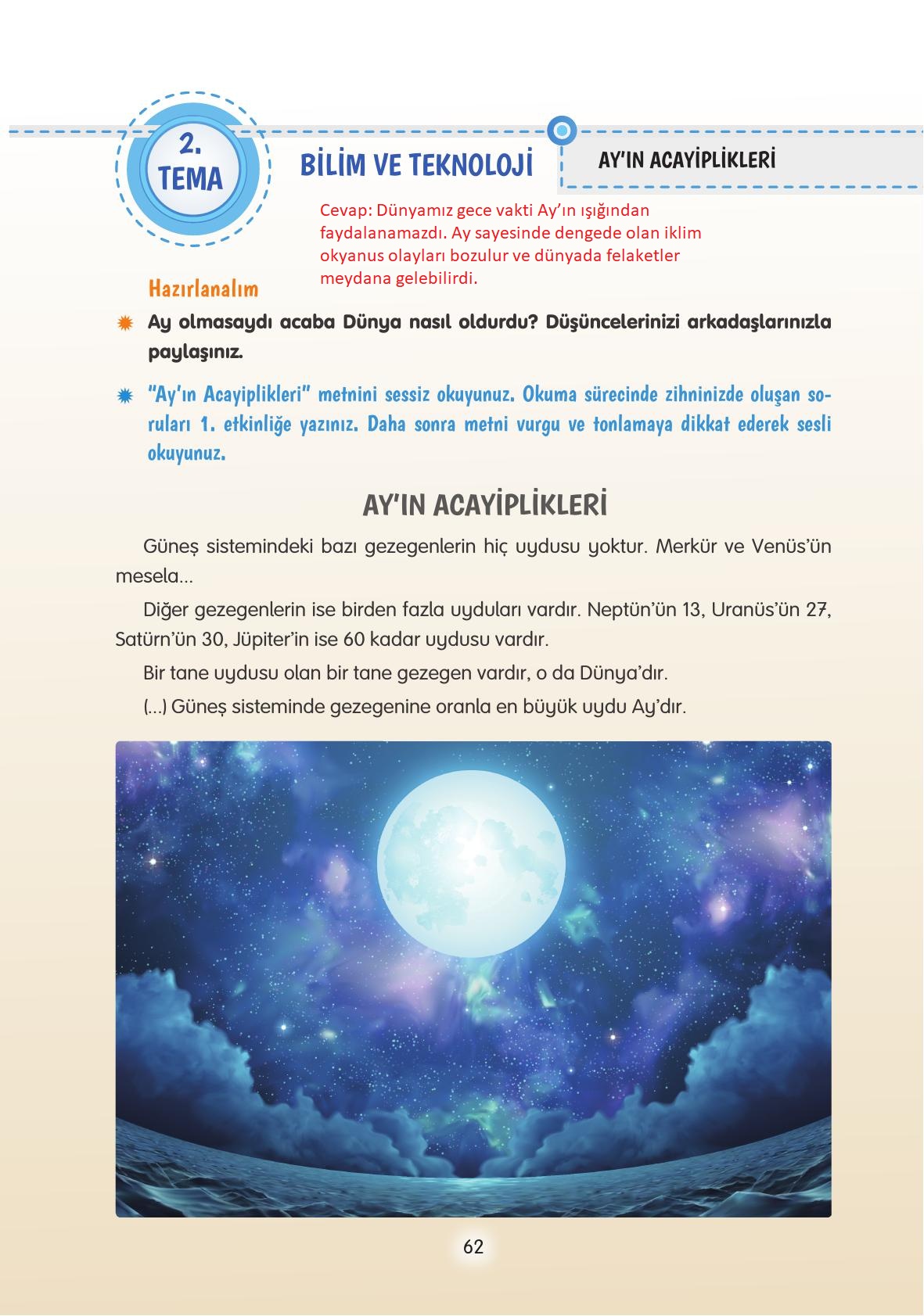 4. Sınıf Tuna Yayınları Türkçe Ders Kitabı Sayfa 62 Cevapları 4. Sınıf Tuna Yayınları Türkçe Ders Kitabı Sayfa 62 Cevapları