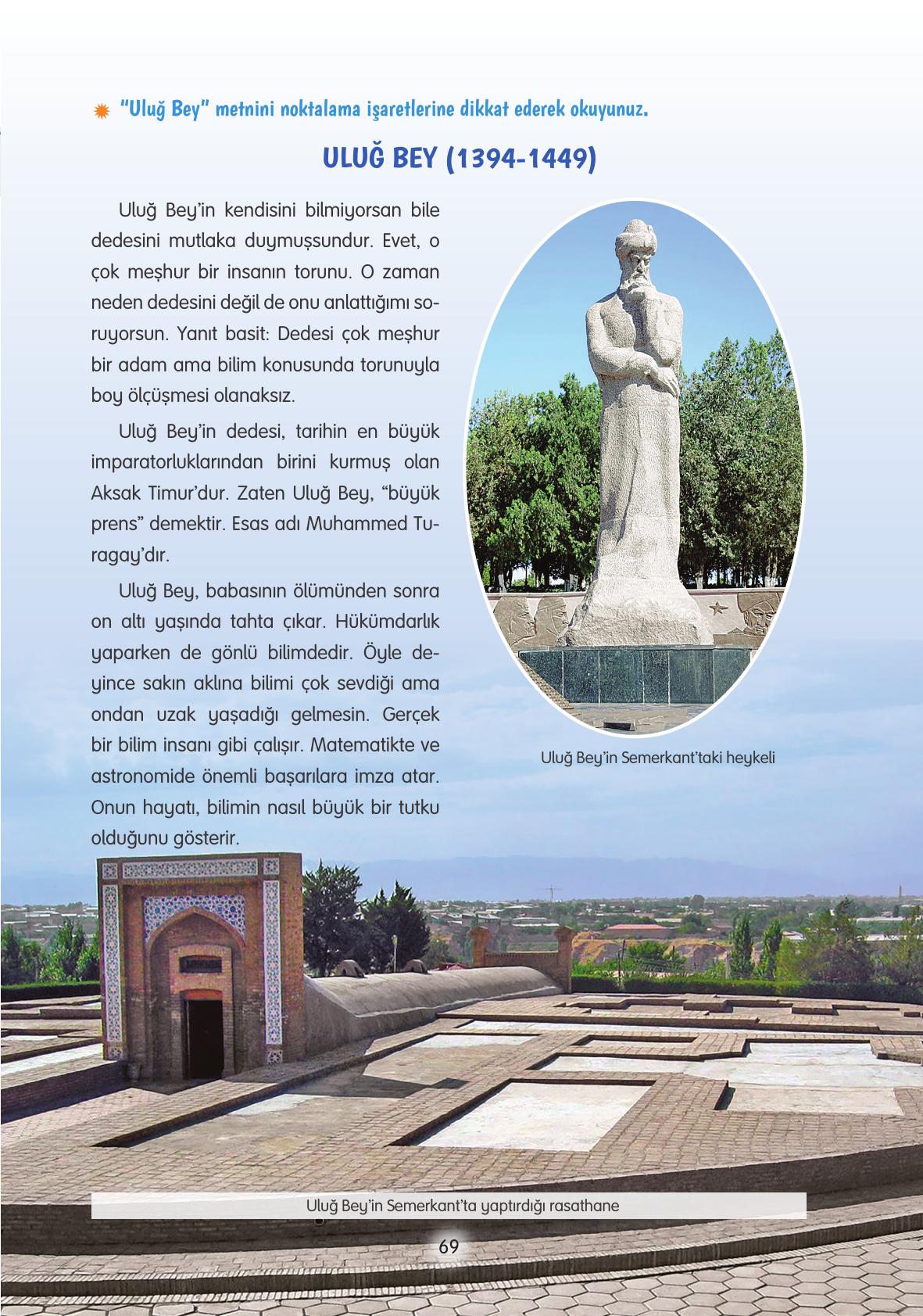 4. Sınıf Tuna Yayınları Türkçe Ders Kitabı Sayfa 69 Cevapları