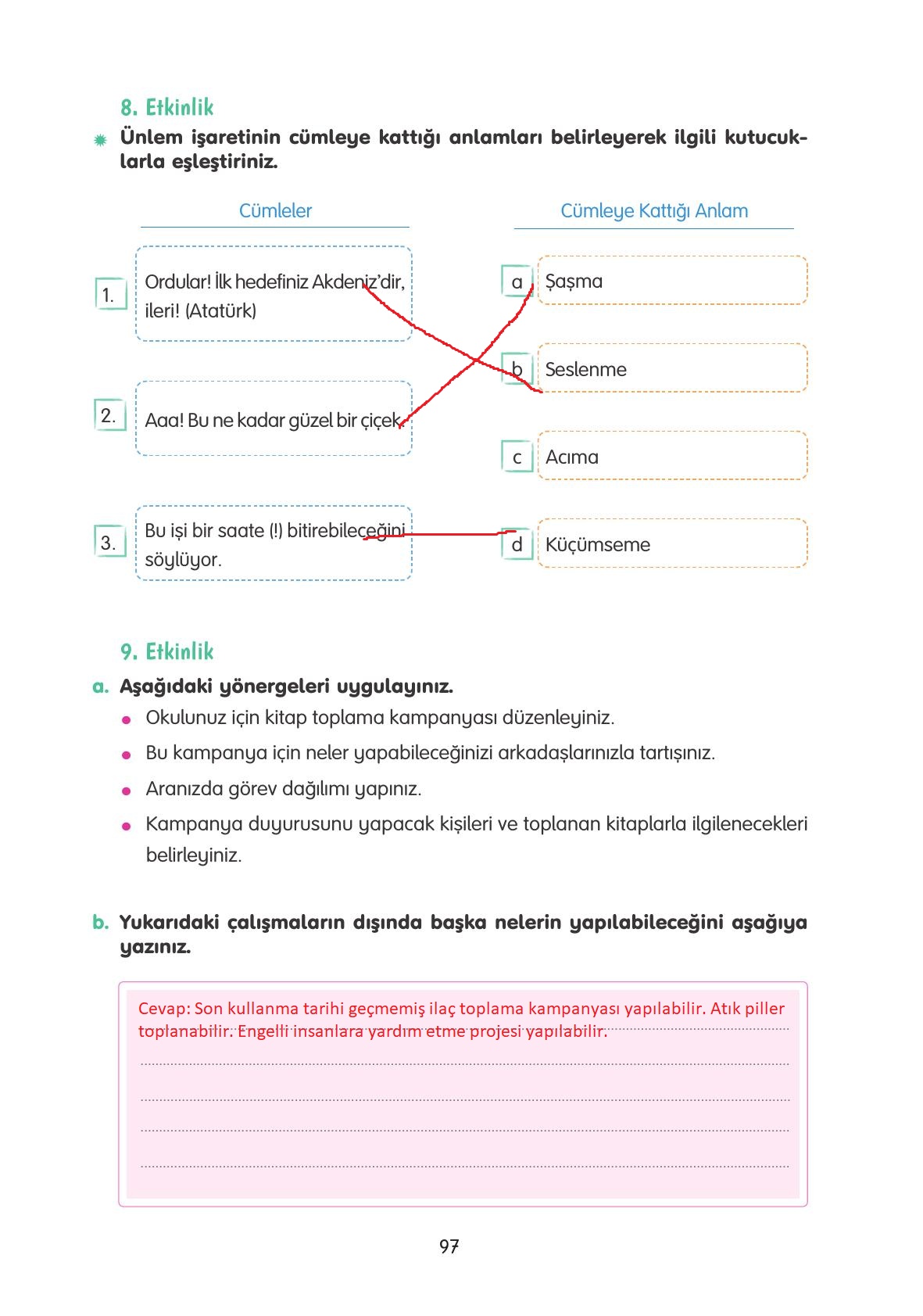 4. Sınıf Tuna Yayınları Türkçe Ders Kitabı Sayfa 97 Cevapları 4. Sınıf Tuna Yayınları Türkçe Ders Kitabı Sayfa 97 Cevapları