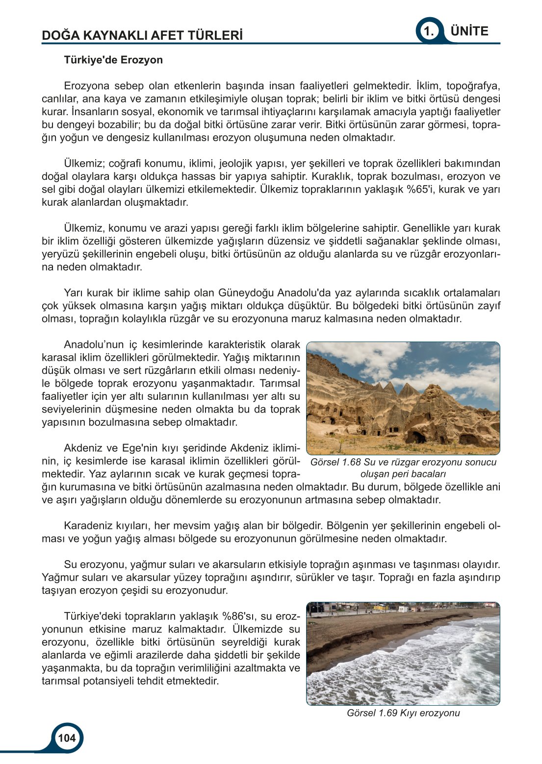 5-6-7. Sınıf Meb Yayınları Afet Bilinci Ders Kitabı 2. Kitap Sayfa 104 Cevapları