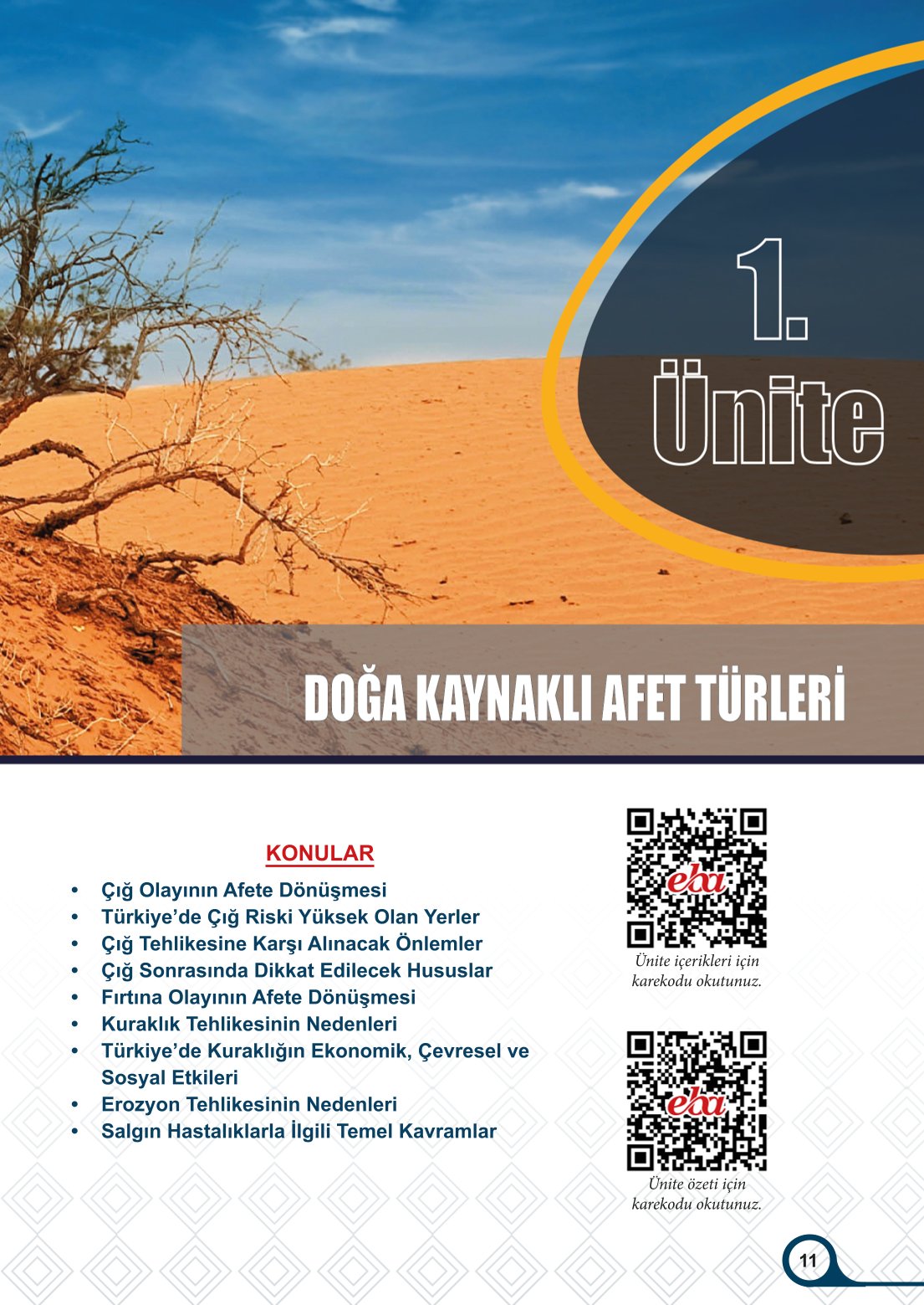 5-6-7. Sınıf Meb Yayınları Afet Bilinci Ders Kitabı 2. Kitap Sayfa 11 Cevapları