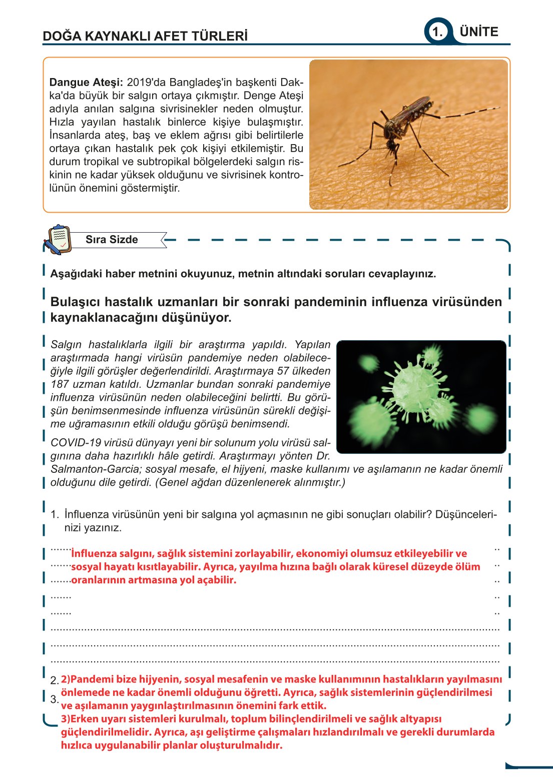 5-6-7. Sınıf Meb Yayınları Afet Bilinci Ders Kitabı 2. Kitap Sayfa 117 Cevapları