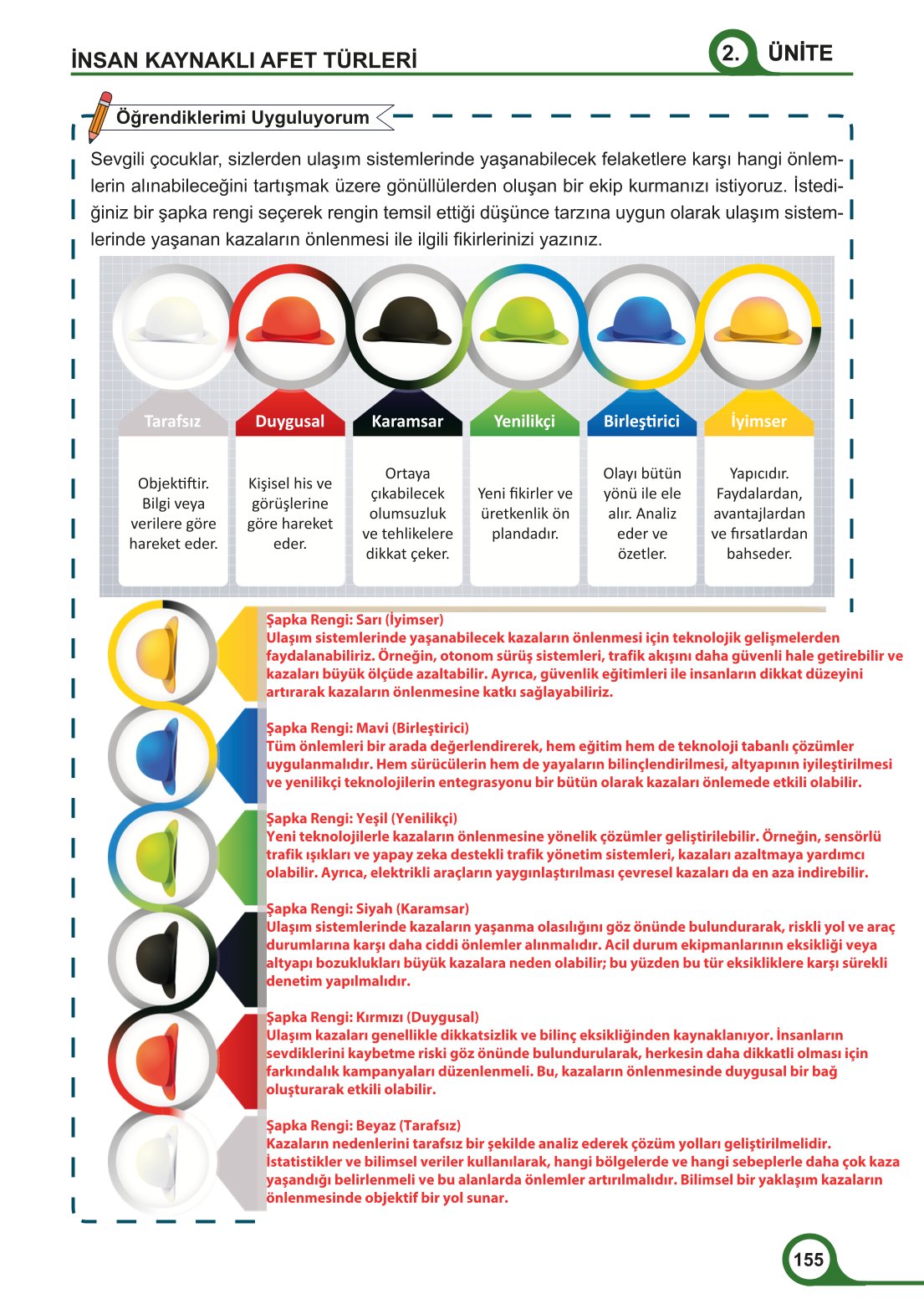 5-6-7. Sınıf Meb Yayınları Afet Bilinci Ders Kitabı 2. Kitap Sayfa 155 Cevapları 5-6-7. Sınıf Meb Yayınları Afet Bilinci Ders Kitabı 2. Kitap Sayfa 155 Cevapları