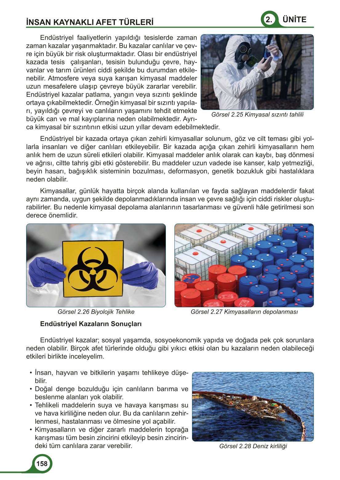 5-6-7. Sınıf Meb Yayınları Afet Bilinci Ders Kitabı 2. Kitap Sayfa 158 Cevapları