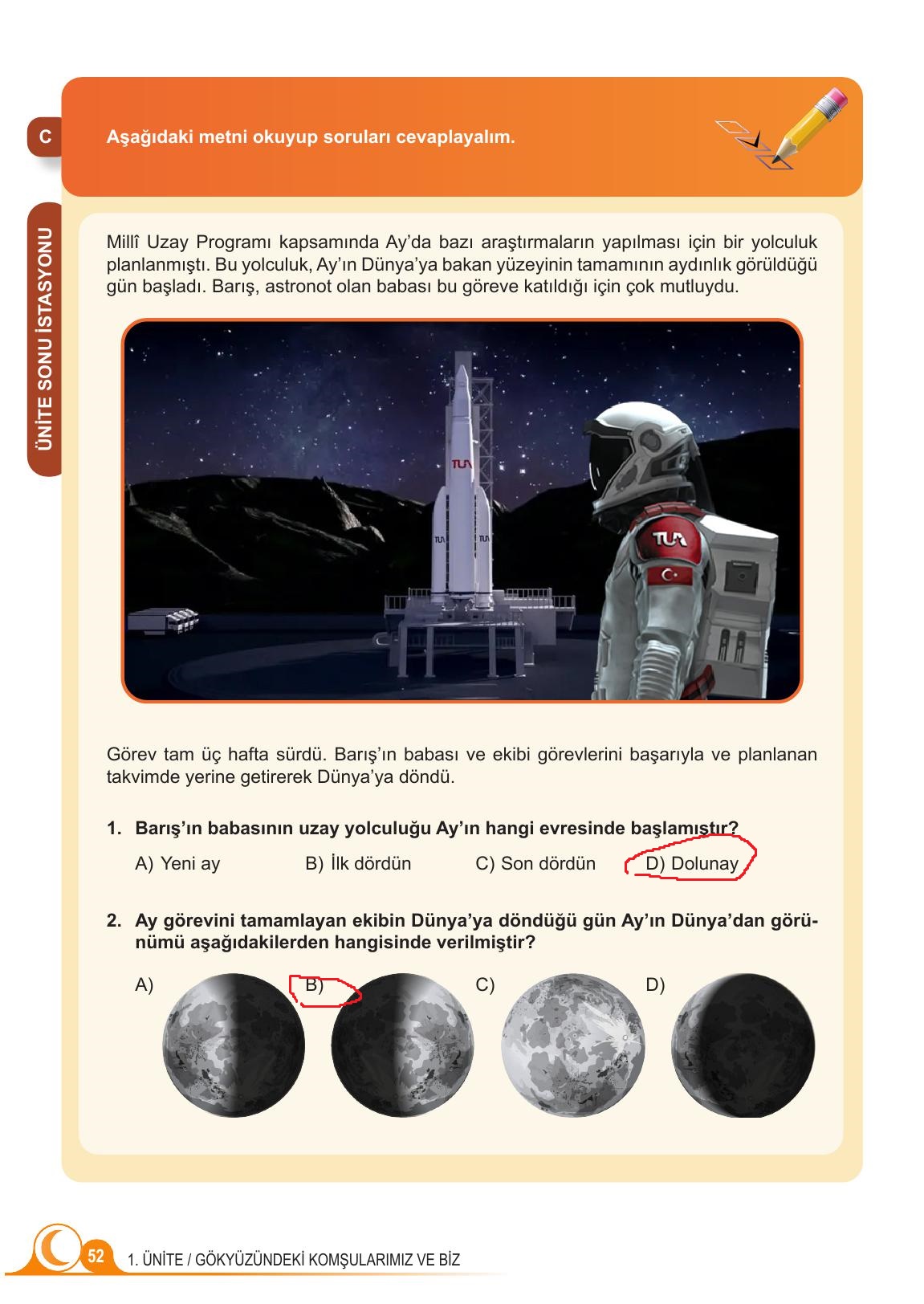 5. Sınıf Meb Yayınları Fen Bilimleri Ders Kitabı 1. Kitap Sayfa 52 Cevapları 5. Sınıf Meb Yayınları Fen Bilimleri Ders Kitabı 1. Kitap Sayfa 52 Cevapları
