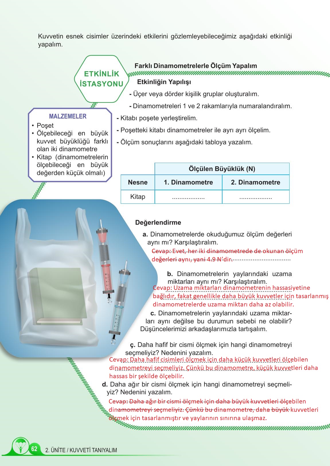 5. Sınıf Meb Yayınları Fen Bilimleri Ders Kitabı 1. Kitap Sayfa 62 Cevapları 5. Sınıf Meb Yayınları Fen Bilimleri Ders Kitabı 1. Kitap Sayfa 62 Cevapları