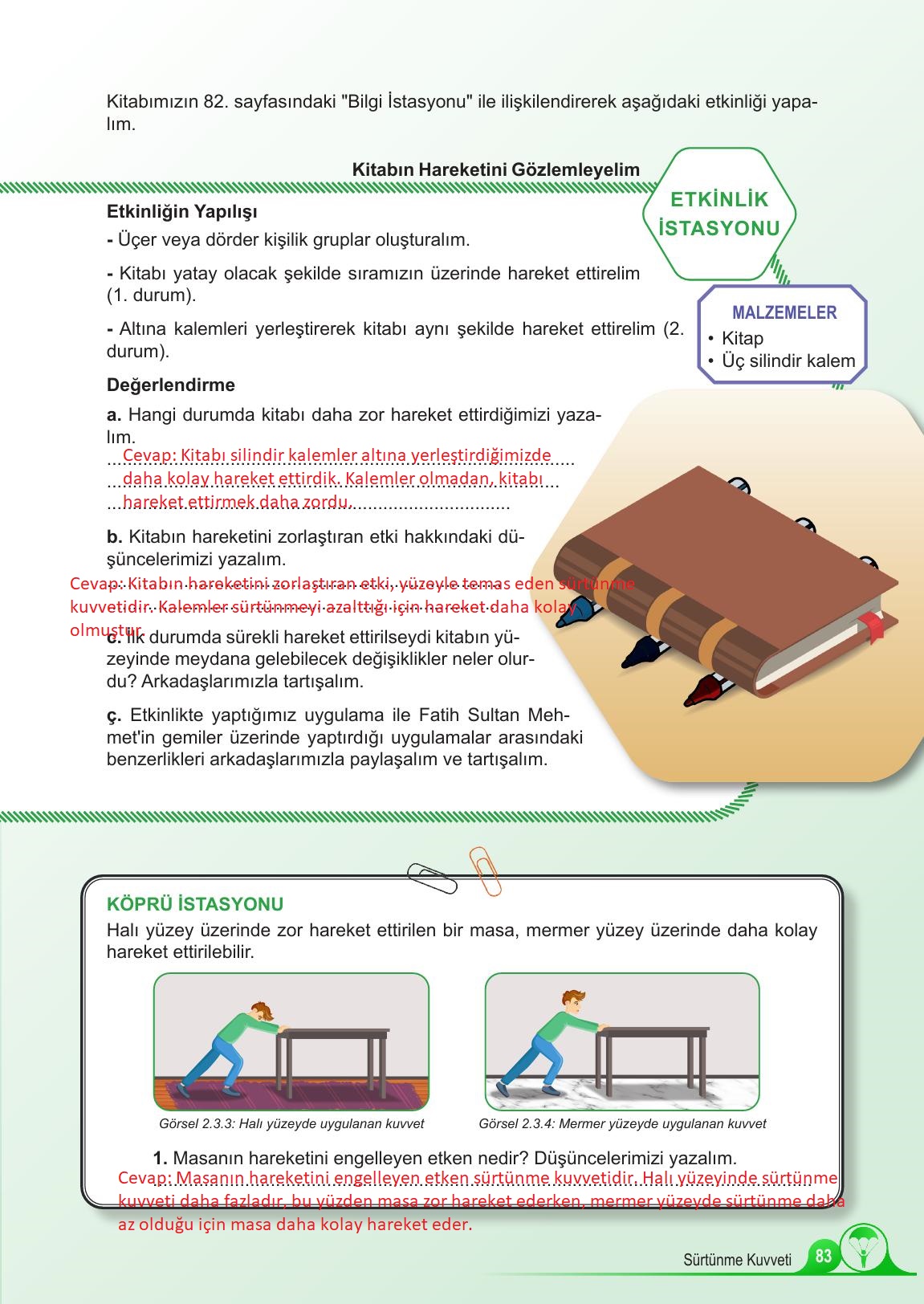 5. Sınıf Meb Yayınları Fen Bilimleri Ders Kitabı 1. Kitap Sayfa 83 Cevapları 5. Sınıf Meb Yayınları Fen Bilimleri Ders Kitabı 1. Kitap Sayfa 83 Cevapları
