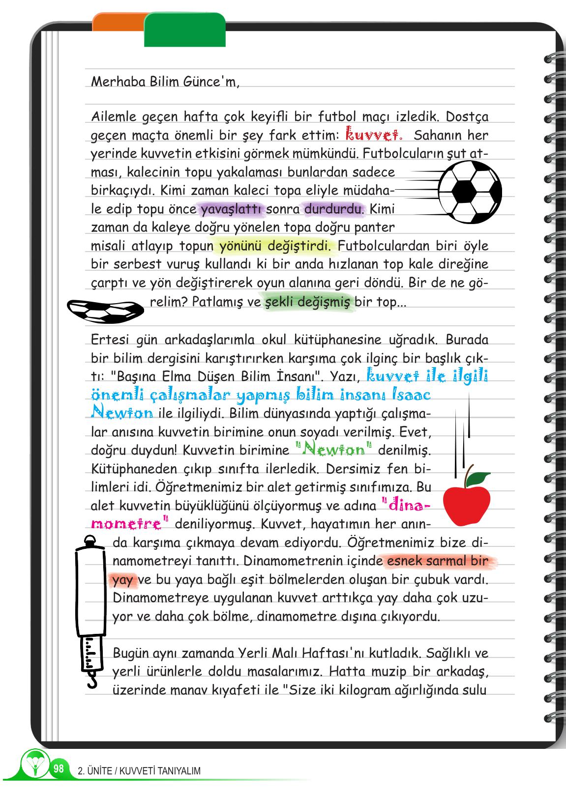 5. Sınıf Meb Yayınları Fen Bilimleri Ders Kitabı 1. Kitap Sayfa 98 Cevapları 5. Sınıf Meb Yayınları Fen Bilimleri Ders Kitabı 1. Kitap Sayfa 98 Cevapları