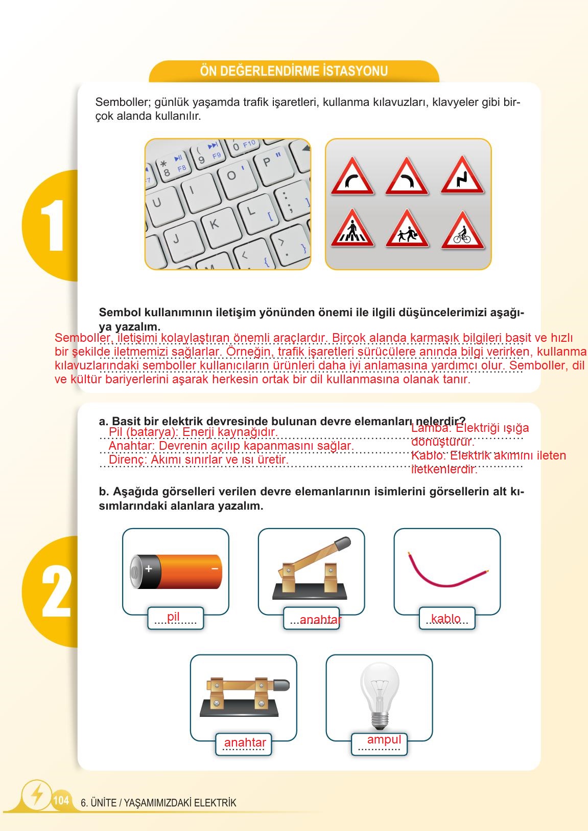 5. Sınıf Meb Yayınları Fen Bilimleri Ders Kitabı 2. Kitap Sayfa 104 Cevapları 5. Sınıf Meb Yayınları Fen Bilimleri Ders Kitabı 2. Kitap Sayfa 104 Cevapları