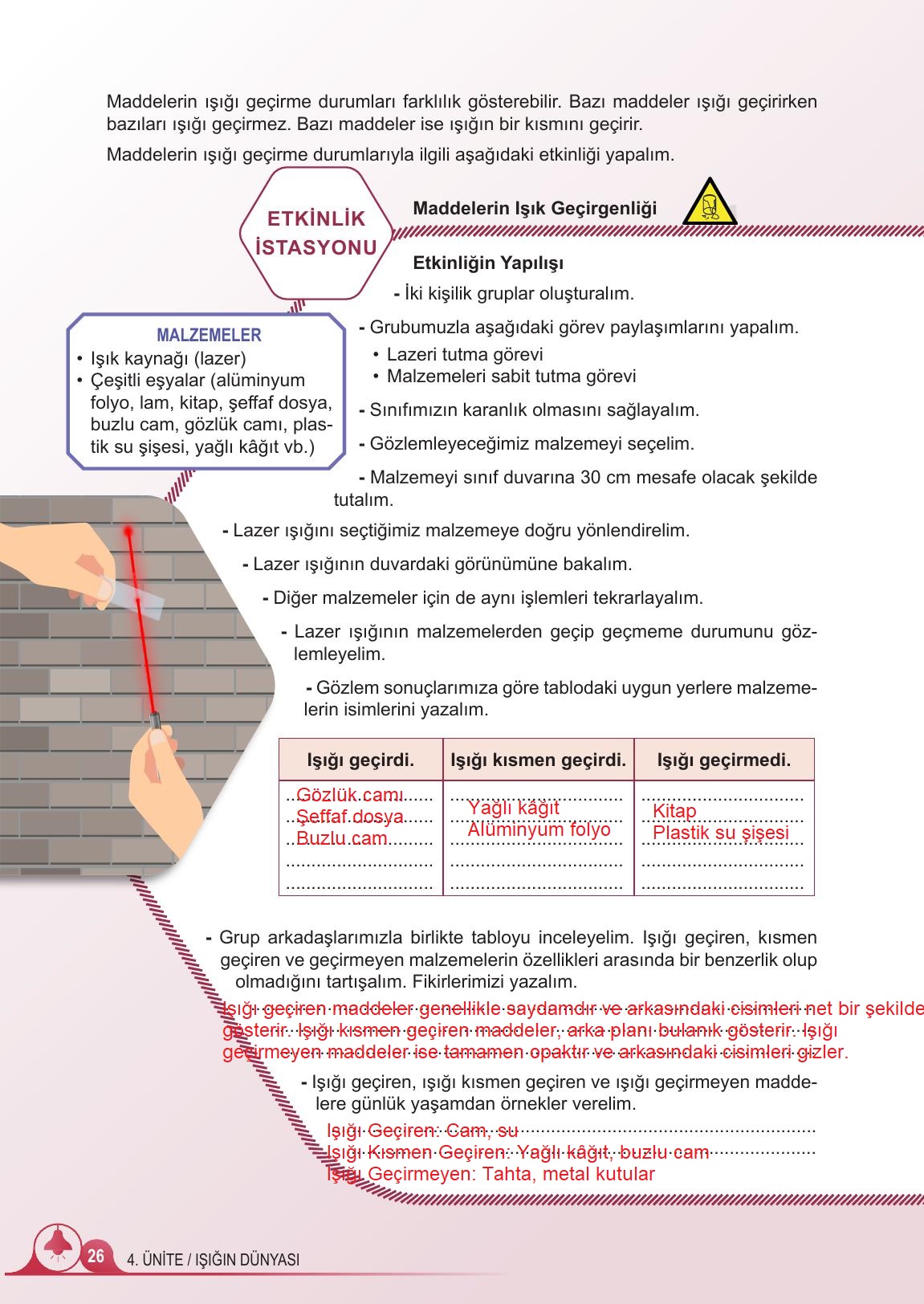 5. Sınıf Meb Yayınları Fen Bilimleri Ders Kitabı 2. Kitap Sayfa 26 Cevapları 5. Sınıf Meb Yayınları Fen Bilimleri Ders Kitabı 2. Kitap Sayfa 26 Cevapları