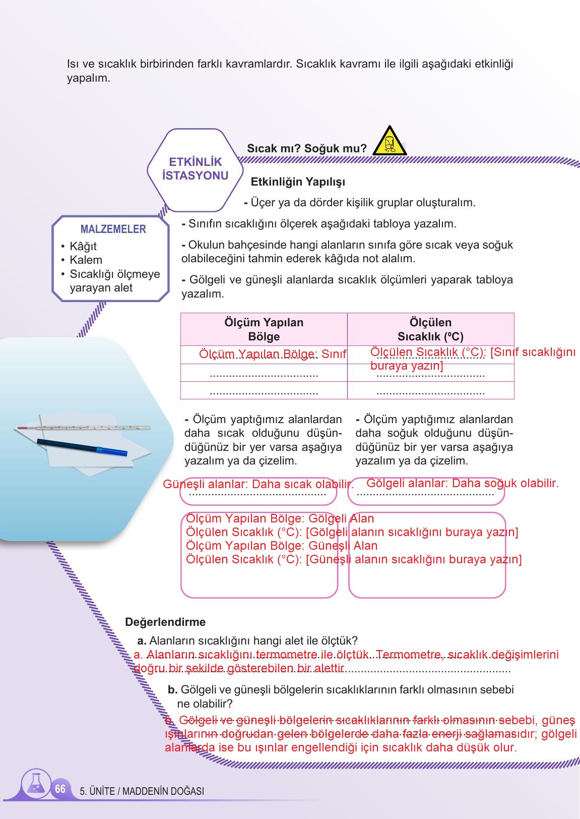 5. Sınıf Meb Yayınları Fen Bilimleri Ders Kitabı 2. Kitap Sayfa 66 Cevapları 5. Sınıf Meb Yayınları Fen Bilimleri Ders Kitabı 2. Kitap Sayfa 66 Cevapları