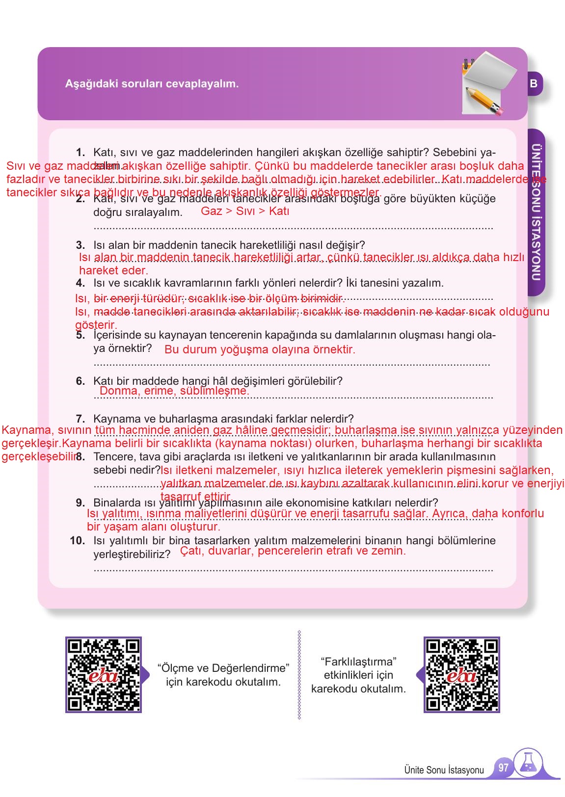5. Sınıf Meb Yayınları Fen Bilimleri Ders Kitabı 2. Kitap Sayfa 97 Cevapları 5. Sınıf Meb Yayınları Fen Bilimleri Ders Kitabı 2. Kitap Sayfa 97 Cevapları