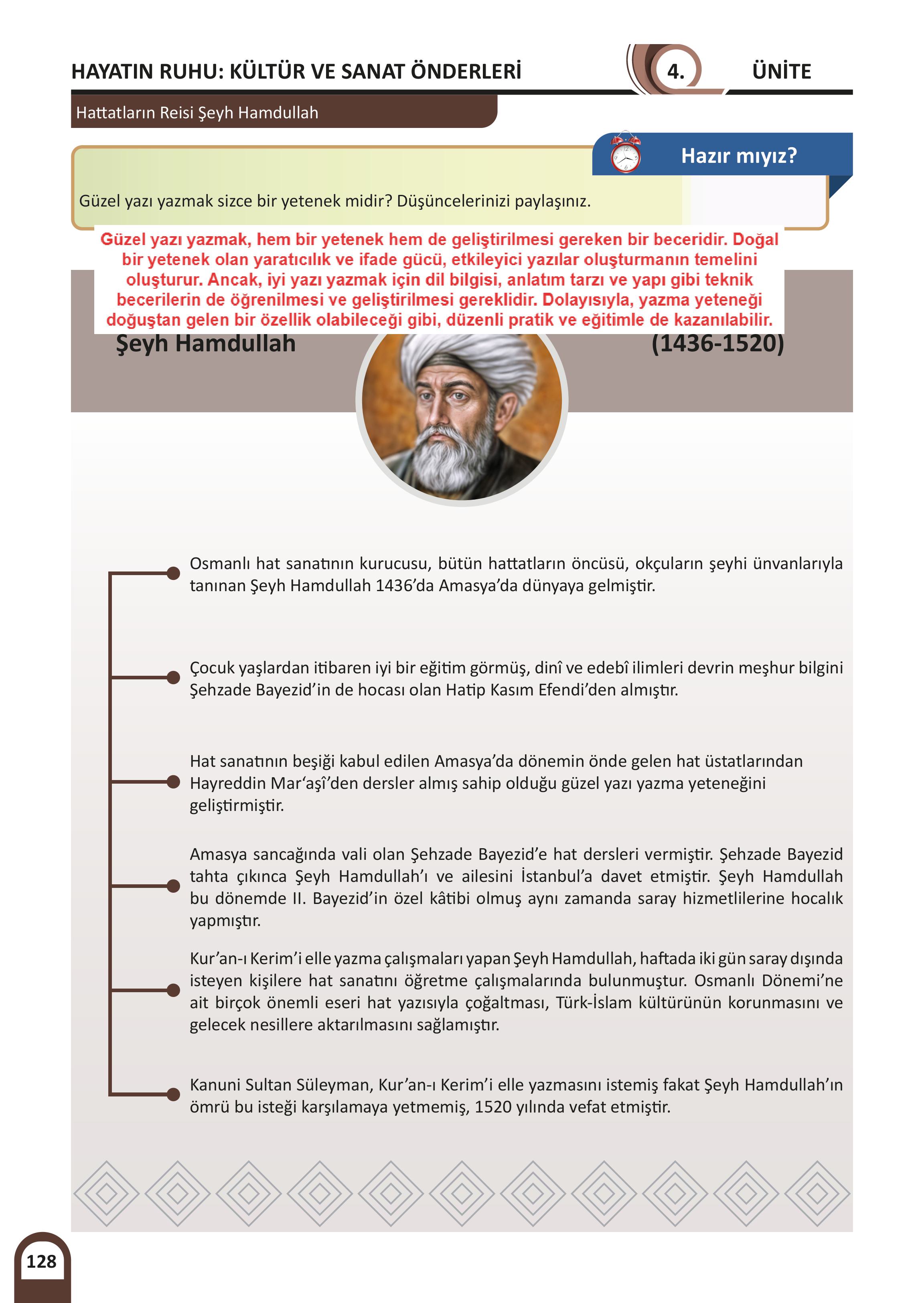 5. Sınıf Meb Yayınları Kültür Ve Medeniyetimize Yön Verenler Ders Kitabı 1. Kitap Sayfa 129 Cevapları