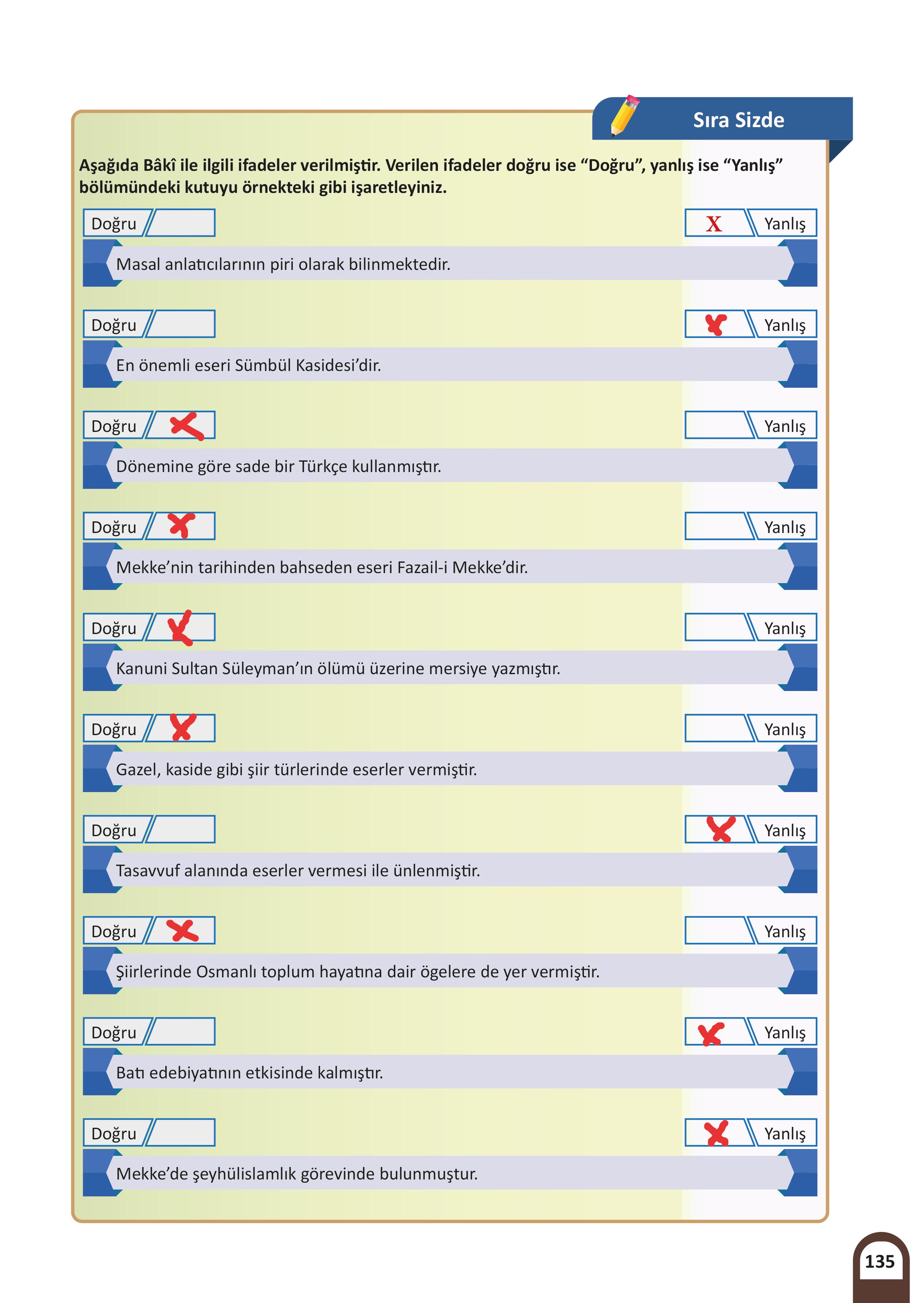 5. Sınıf Meb Yayınları Kültür Ve Medeniyetimize Yön Verenler Ders Kitabı 1. Kitap Sayfa 136 Cevapları