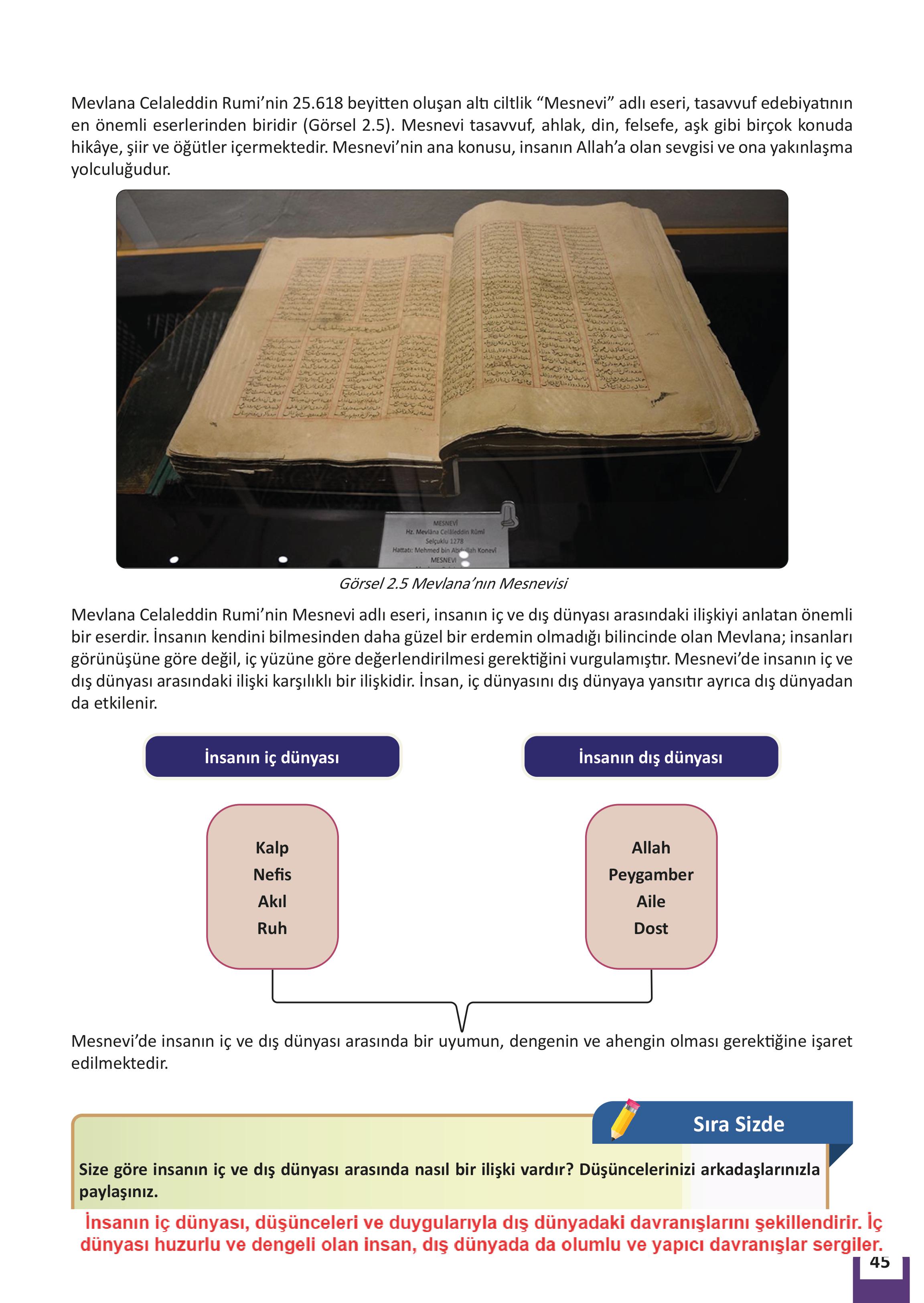 5. Sınıf Meb Yayınları Kültür Ve Medeniyetimize Yön Verenler Ders Kitabı 1. Kitap Sayfa 46 Cevapları