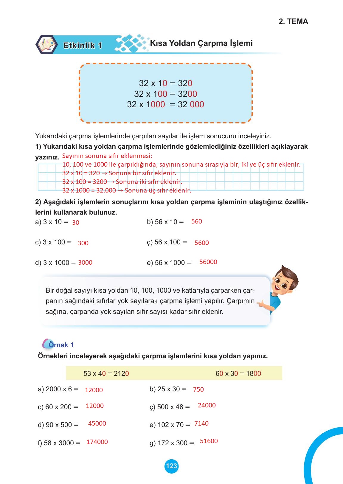 5. Sınıf Meb Yayınları Matematik Ders Kitabı 1. Kitap Sayfa 123 Cevapları
