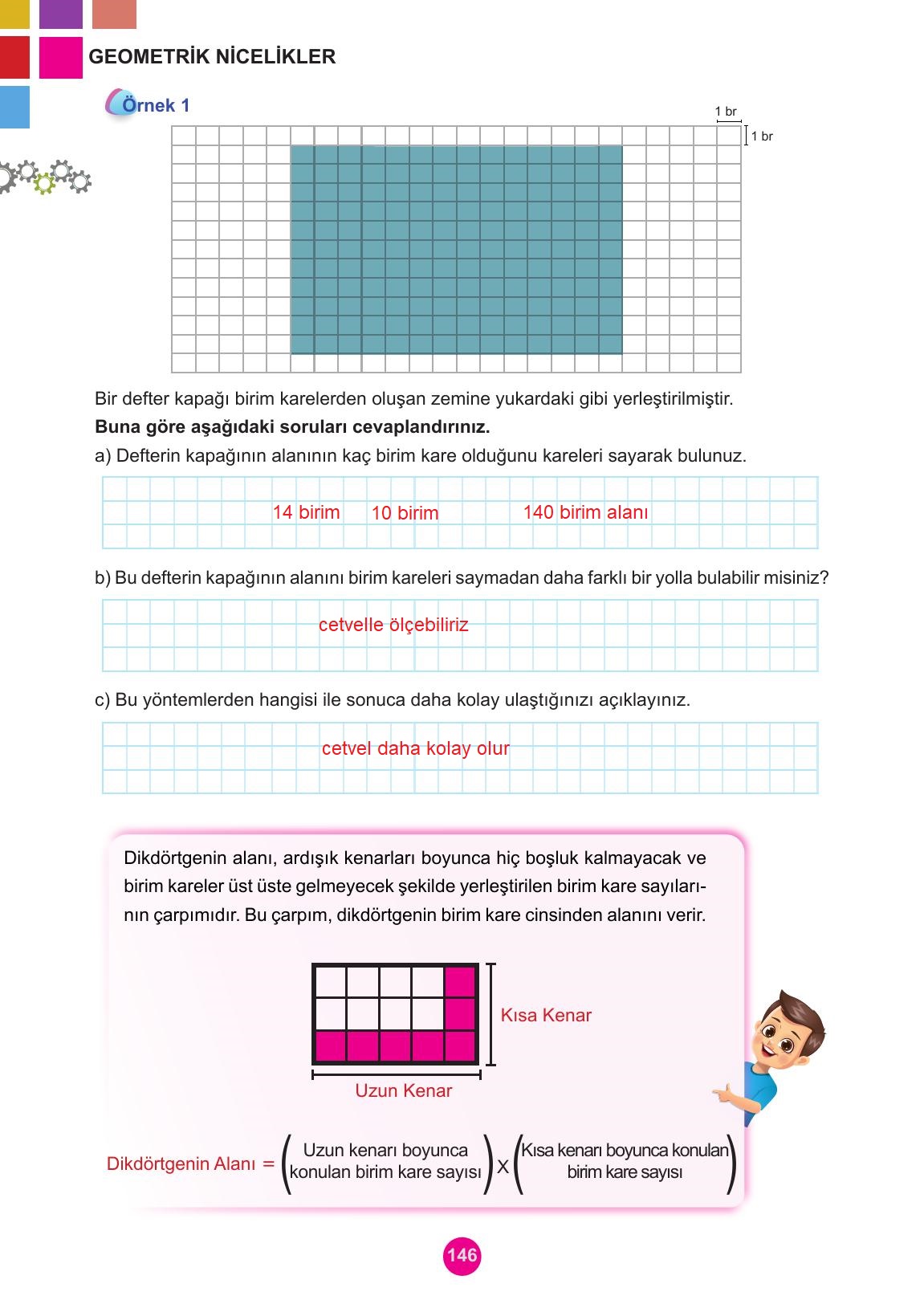 5. Sınıf Meb Yayınları Matematik Ders Kitabı 1. Kitap Sayfa 146 Cevapları