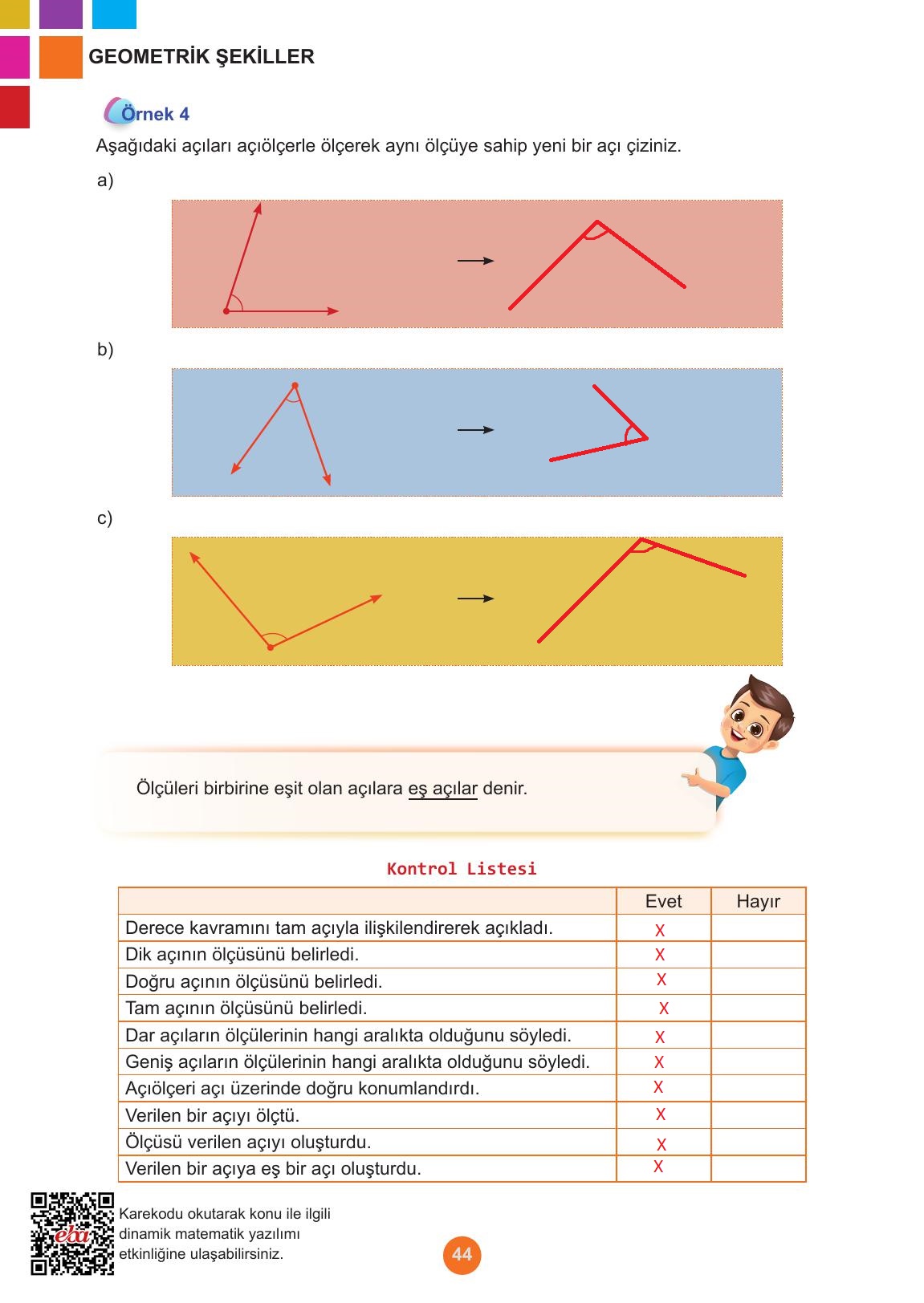5. Sınıf Meb Yayınları Matematik Ders Kitabı 1. Kitap Sayfa 44 Cevapları