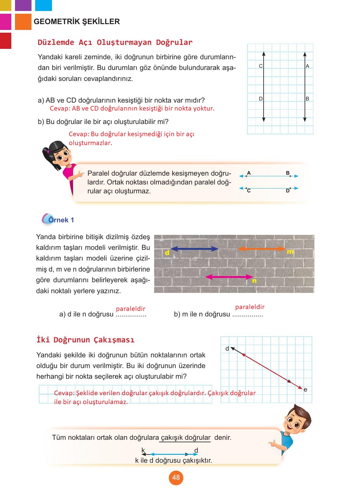 5. Sınıf Meb Yayınları Matematik Ders Kitabı 1. Kitap Sayfa 48 Cevapları