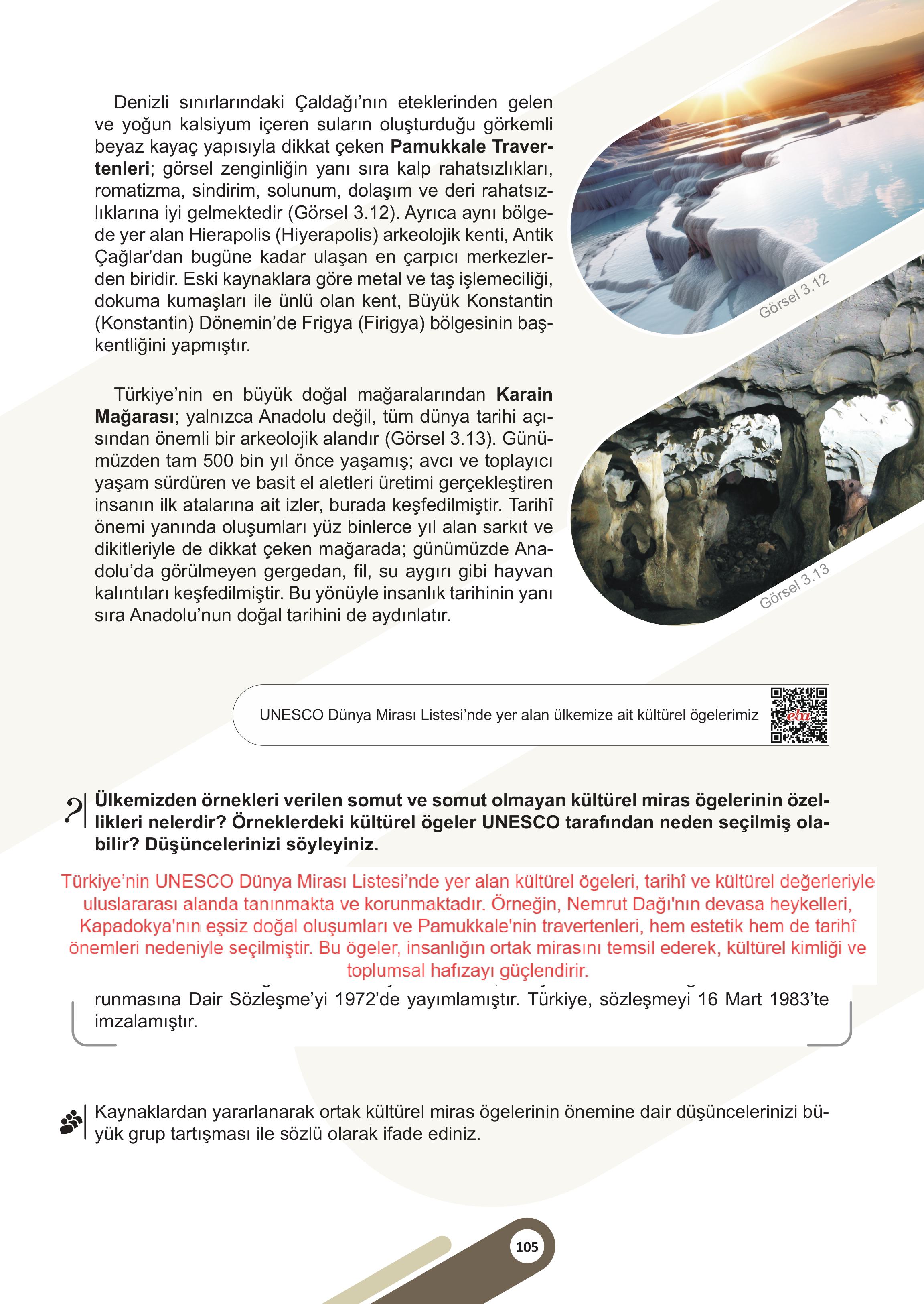 5. Sınıf Meb Yayınları Sosyal Bilgiler Ders Kitabı 1. Kitap Sayfa 105 Cevapları