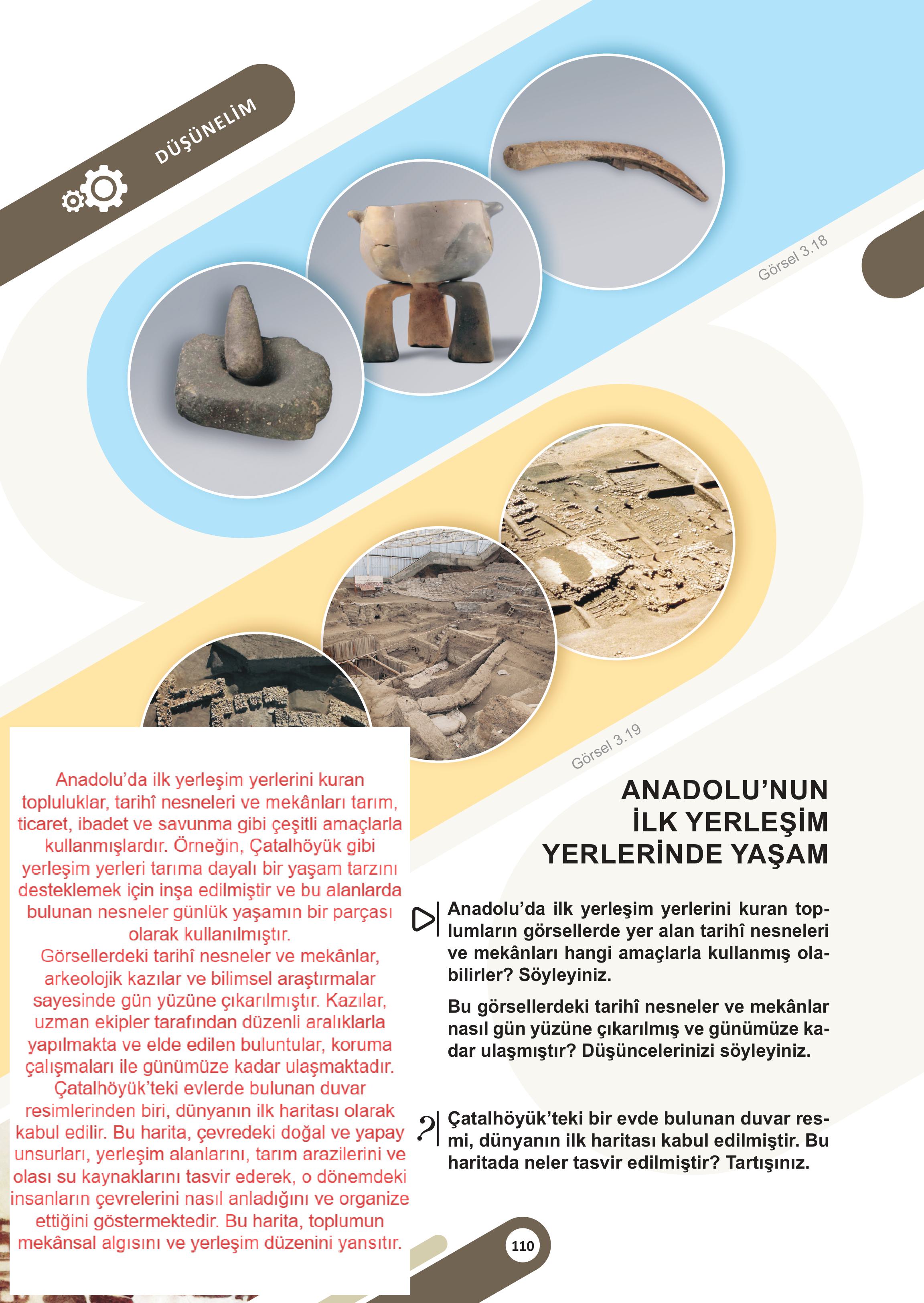 5. Sınıf Meb Yayınları Sosyal Bilgiler Ders Kitabı 1. Kitap Sayfa 110 Cevapları