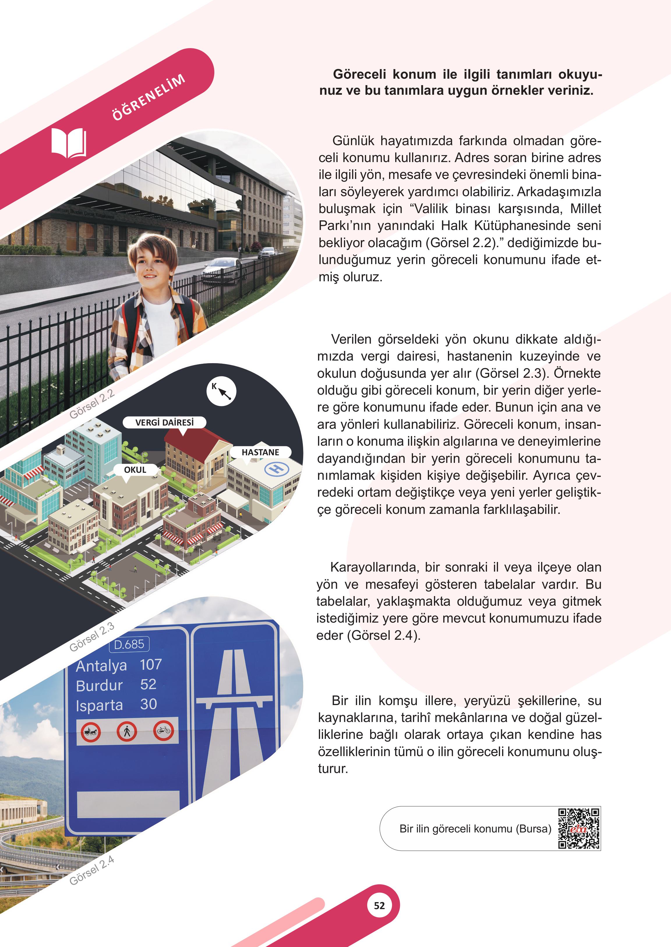 5. Sınıf Meb Yayınları Sosyal Bilgiler Ders Kitabı 1. Kitap Sayfa 52 Cevapları