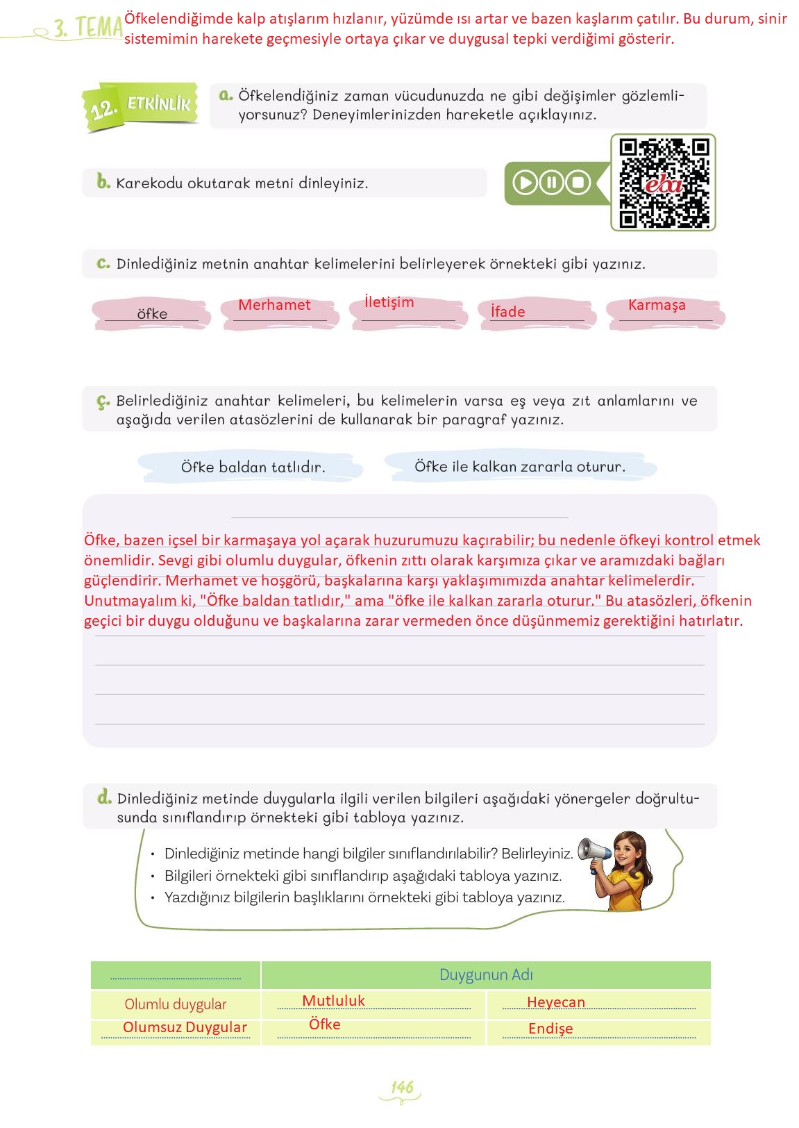 5. Sınıf Meb Yayınları Türkçe Ders Kitabı 1. Kitap Sayfa 146 Cevapları 5. Sınıf Meb Yayınları Türkçe Ders Kitabı 1. Kitap Sayfa 146 Cevapları