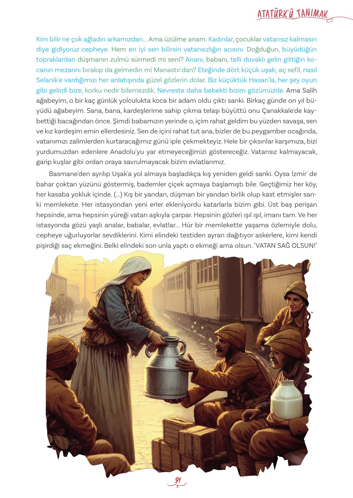 5. Sınıf Meb Yayınları Türkçe Ders Kitabı 1. Kitap Sayfa 91 Cevapları