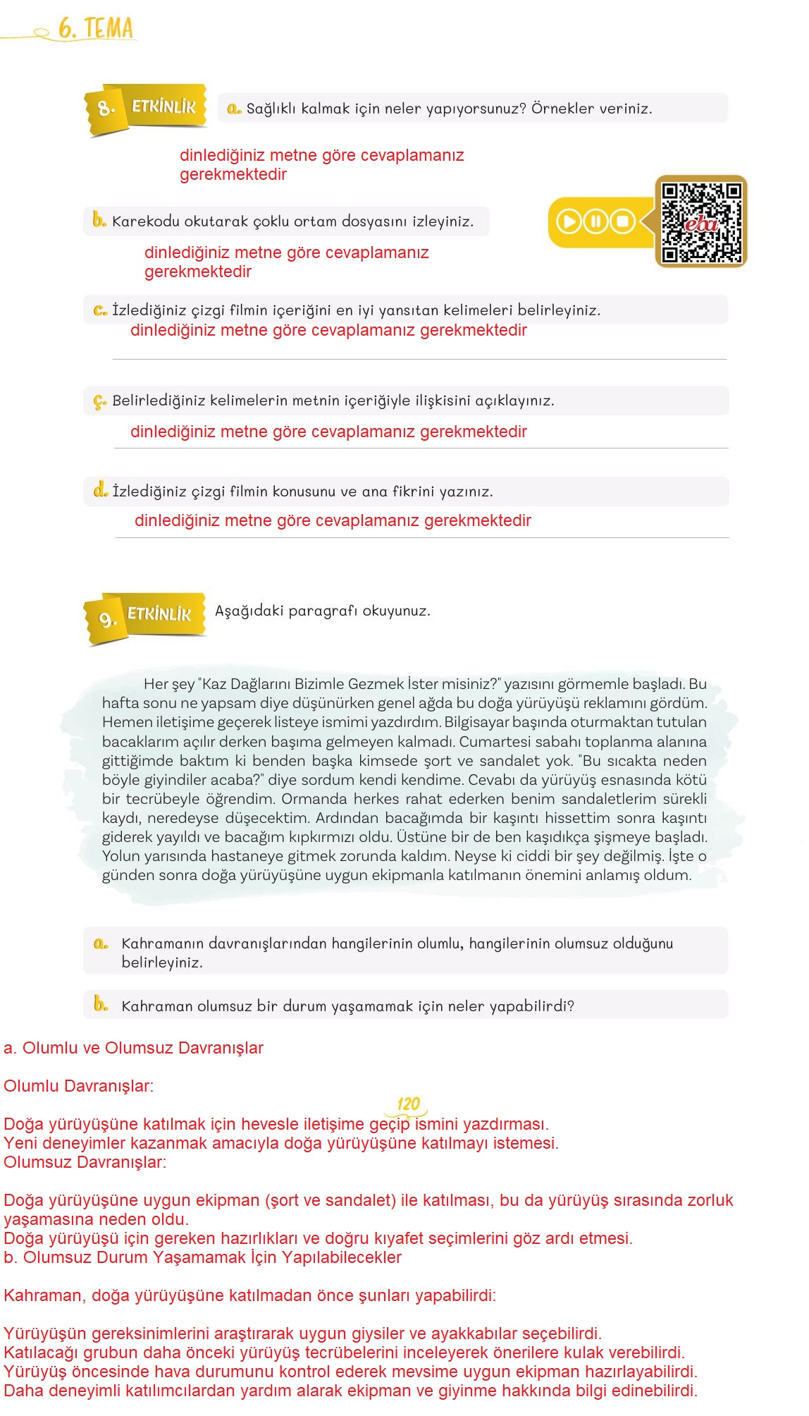5. Sınıf Meb Yayınları Türkçe Ders Kitabı 2. Kitap Sayfa 120 Cevapları 5. Sınıf Meb Yayınları Türkçe Ders Kitabı 2. Kitap Sayfa 120 Cevapları