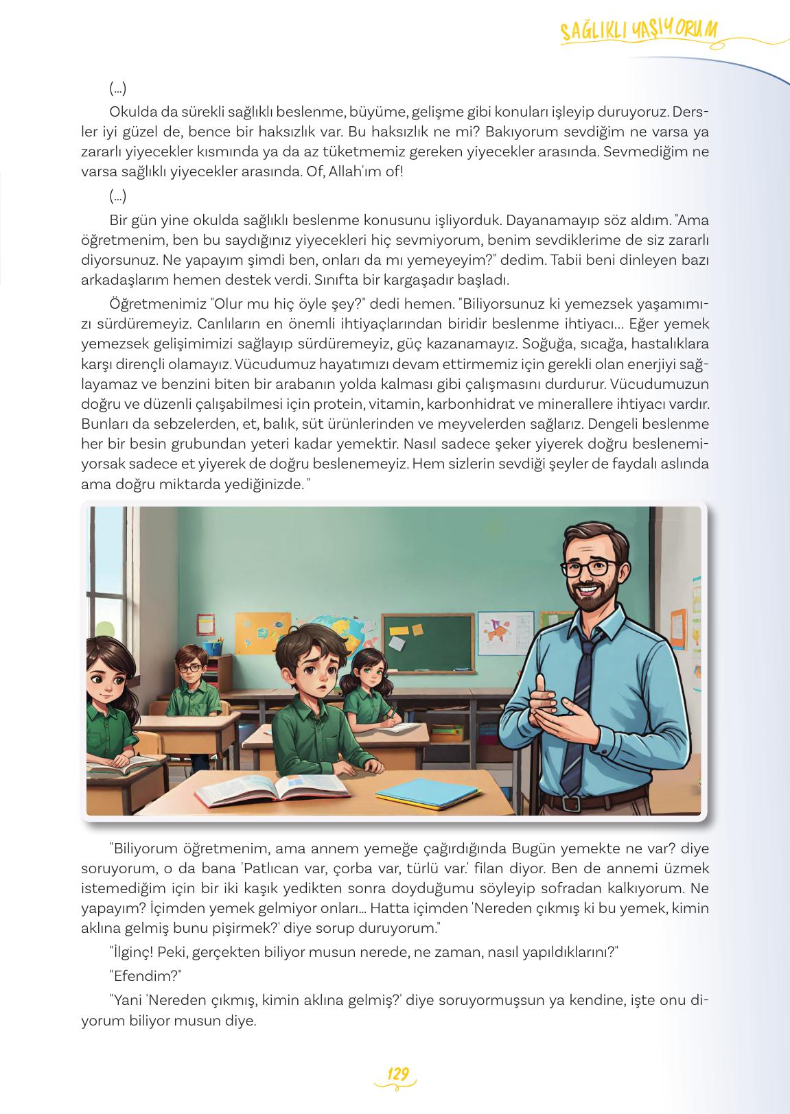 5. Sınıf Meb Yayınları Türkçe Ders Kitabı 2. Kitap Sayfa 129 Cevapları