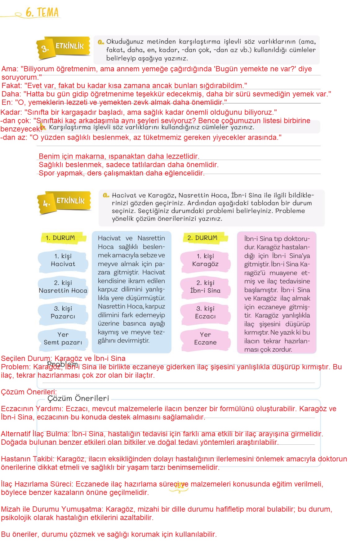 5. Sınıf Meb Yayınları Türkçe Ders Kitabı 2. Kitap Sayfa 132 Cevapları