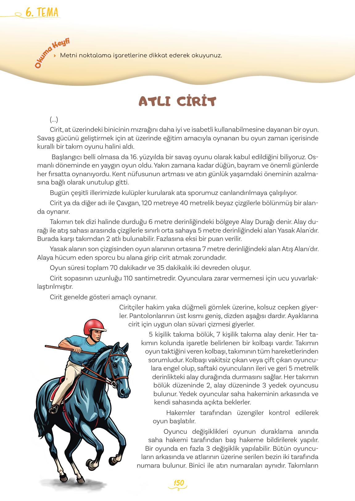 5. Sınıf Meb Yayınları Türkçe Ders Kitabı 2. Kitap Sayfa 150 Cevapları