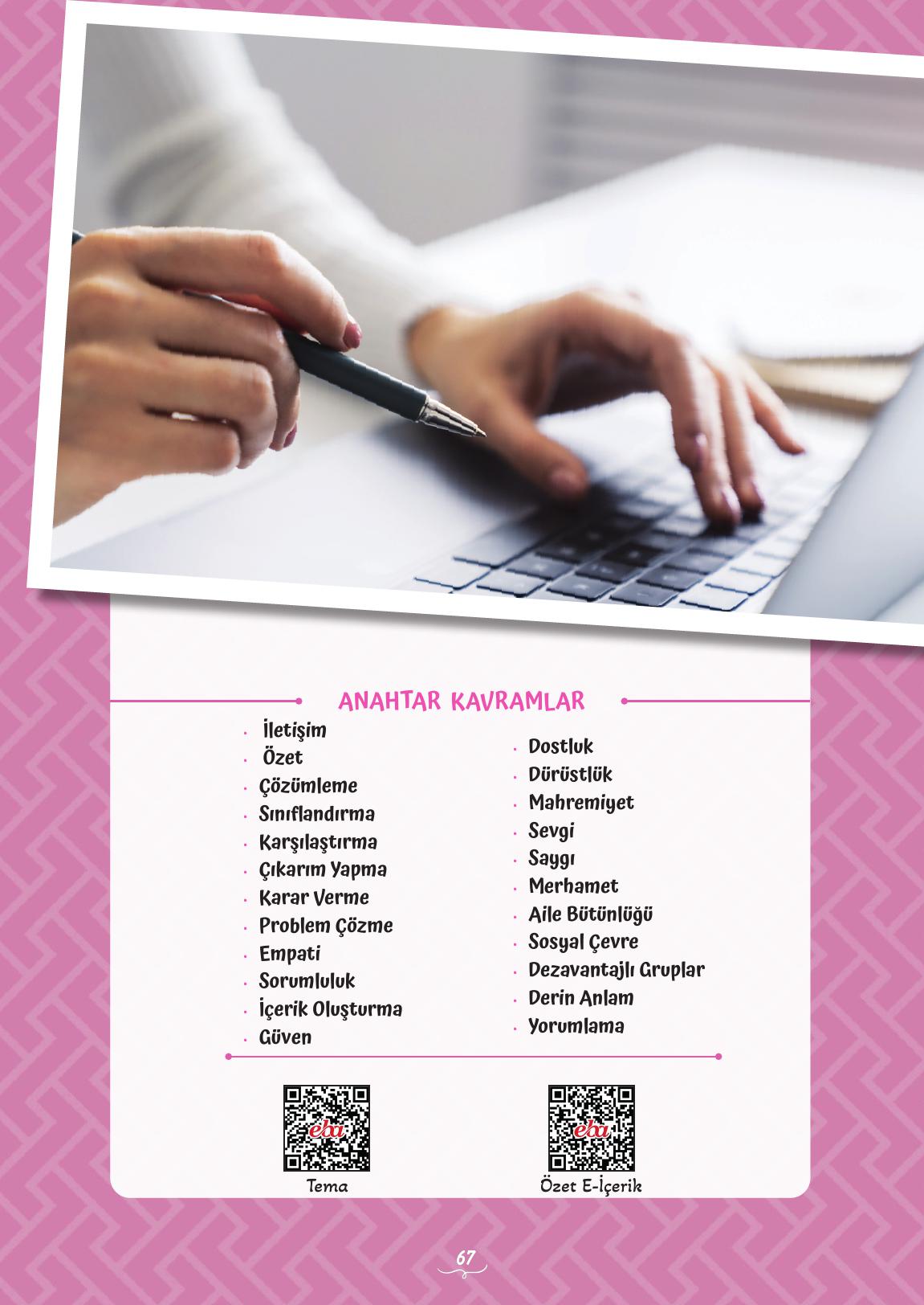 5. Sınıf Meb Yayınları Türkçe Ders Kitabı 2. Kitap Sayfa 67 Cevapları