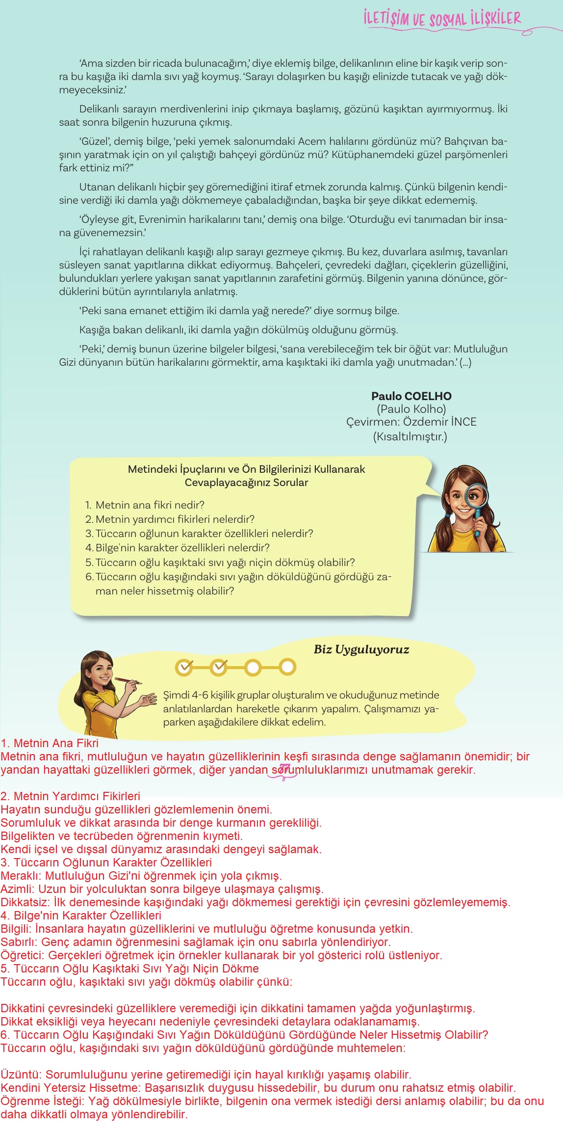 5. Sınıf Meb Yayınları Türkçe Ders Kitabı 2. Kitap Sayfa 77 Cevapları 5. Sınıf Meb Yayınları Türkçe Ders Kitabı 2. Kitap Sayfa 77 Cevapları