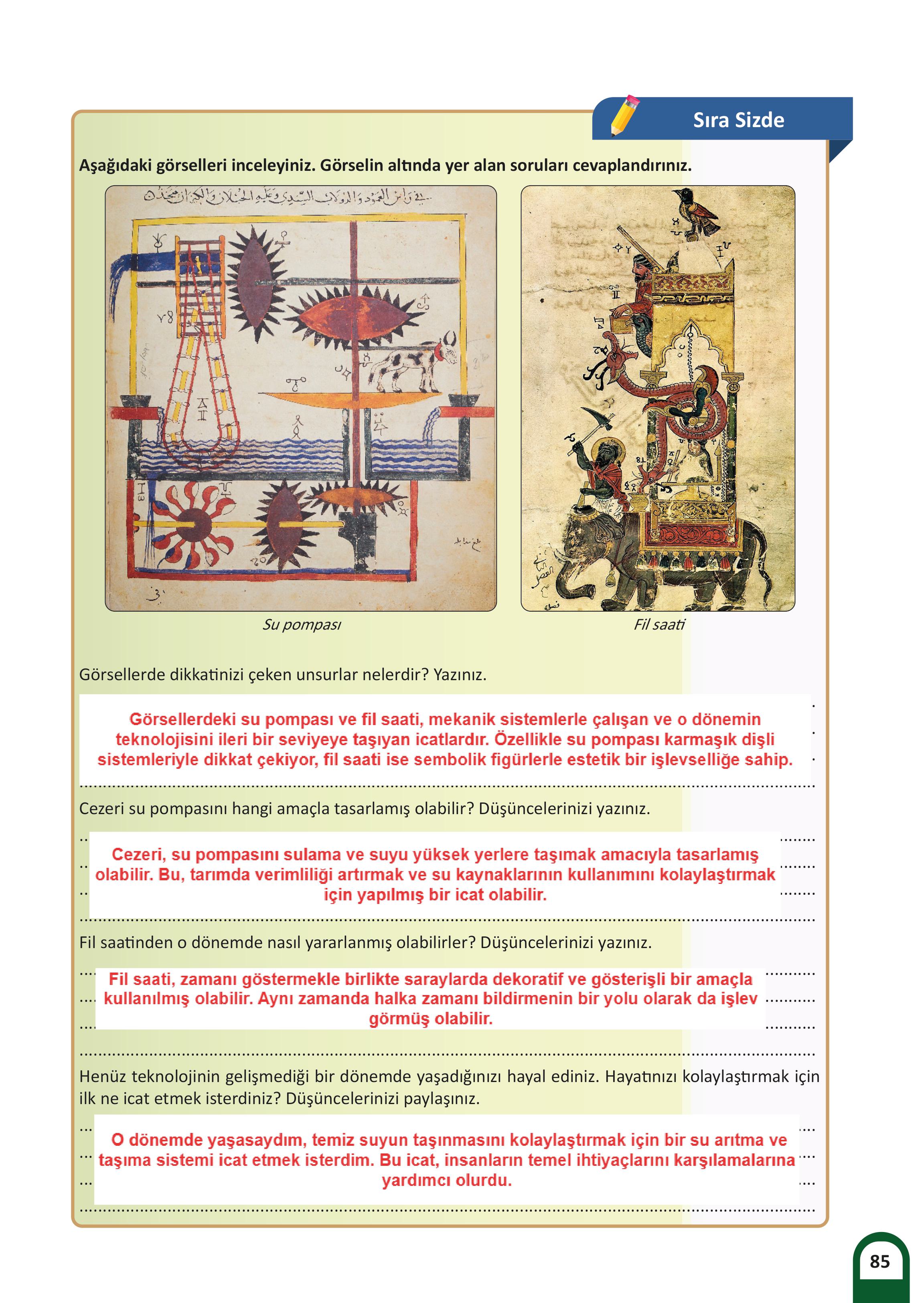 6. Sınıf Meb Yayınları Kültür Ve Medeniyetimize Yön Verenler Ders Kitabı 1. Kitap Sayfa 86 Cevapları