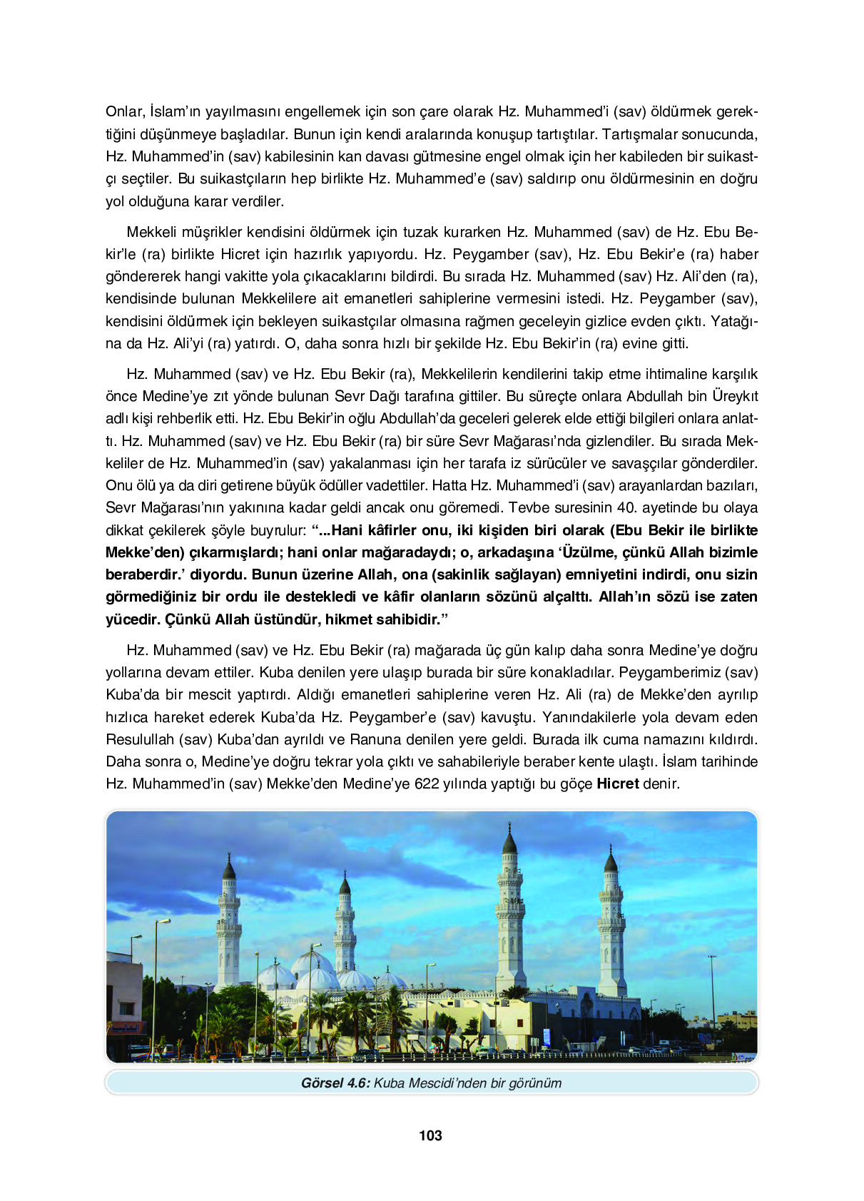 6. Sınıf Sdr İpekyolu Yayıncılık Din Kültürü Ve Ahlak Bilgisi Ders Kitabı Sayfa 103 Cevapları