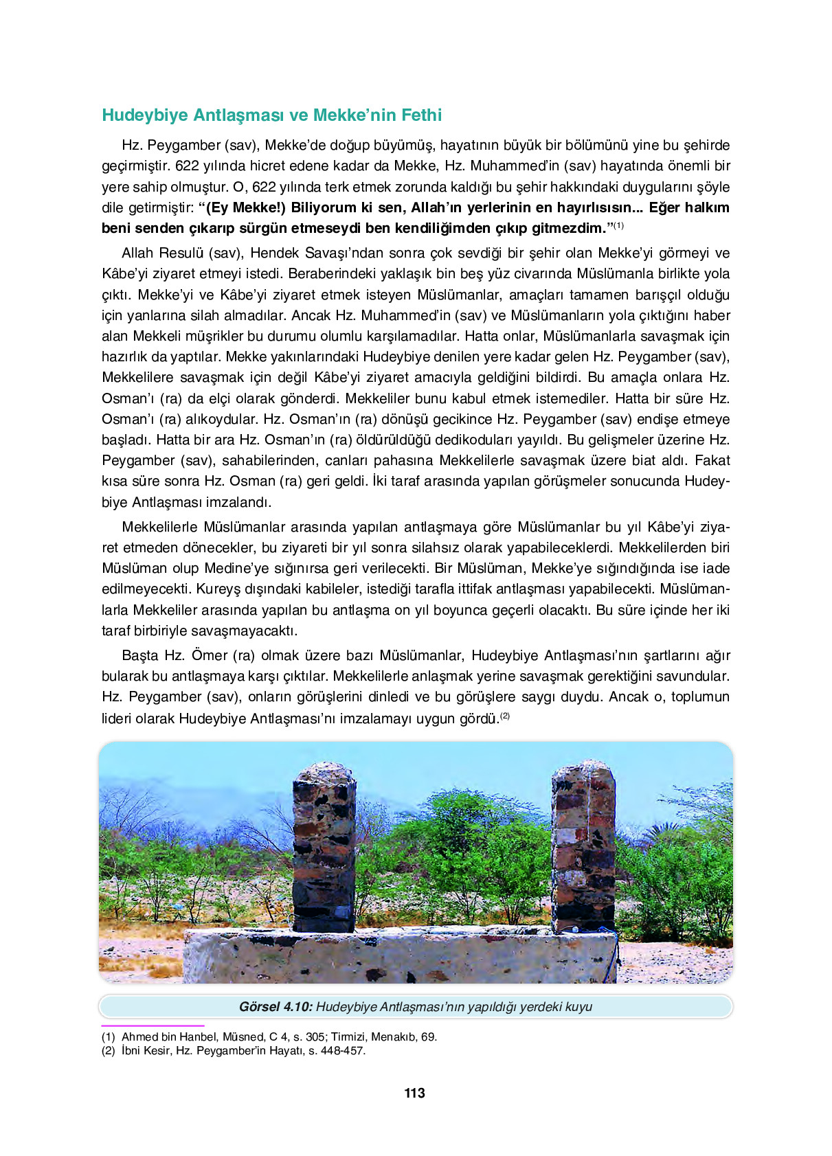 6. Sınıf Sdr İpekyolu Yayıncılık Din Kültürü Ve Ahlak Bilgisi Ders Kitabı Sayfa 113 Cevapları