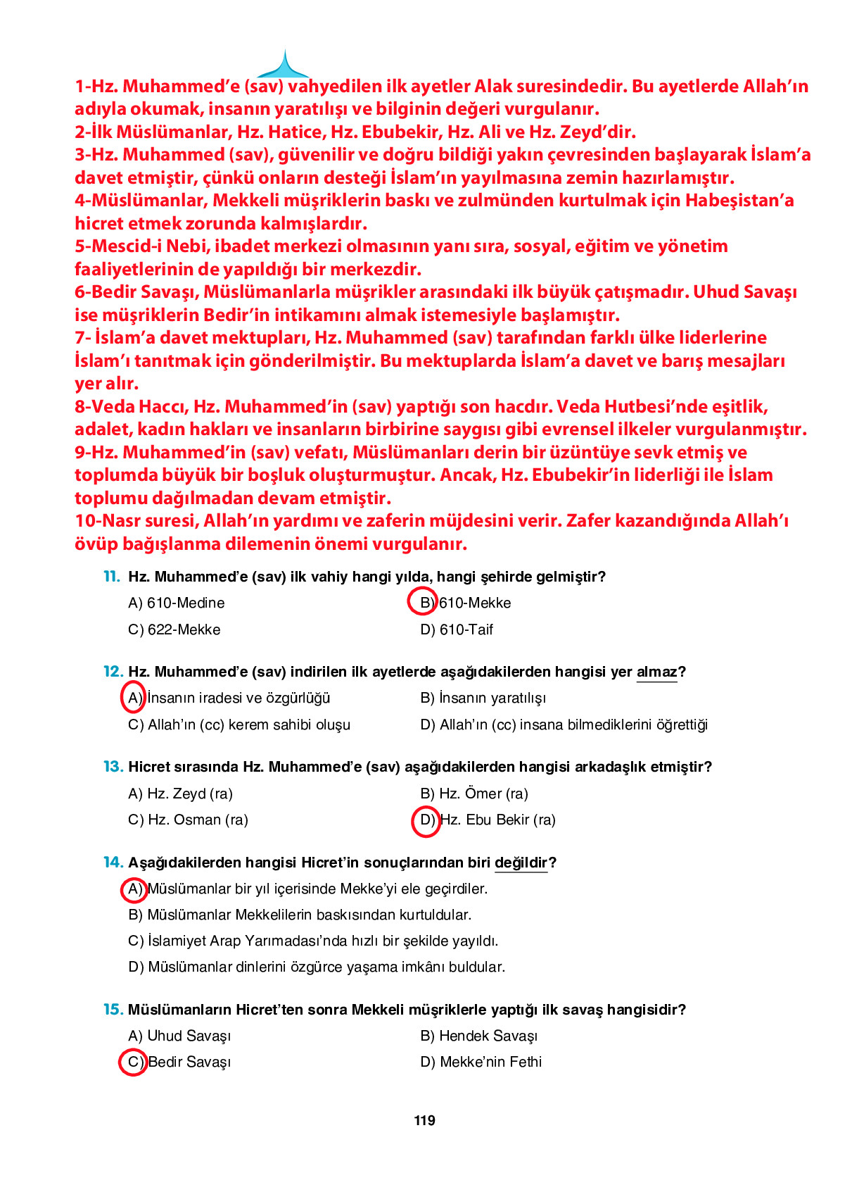 6. Sınıf Sdr İpekyolu Yayıncılık Din Kültürü Ve Ahlak Bilgisi Ders Kitabı Sayfa 119 Cevapları 6. Sınıf Sdr İpekyolu Yayıncılık Din Kültürü Ve Ahlak Bilgisi Ders Kitabı Sayfa 119 Cevapları