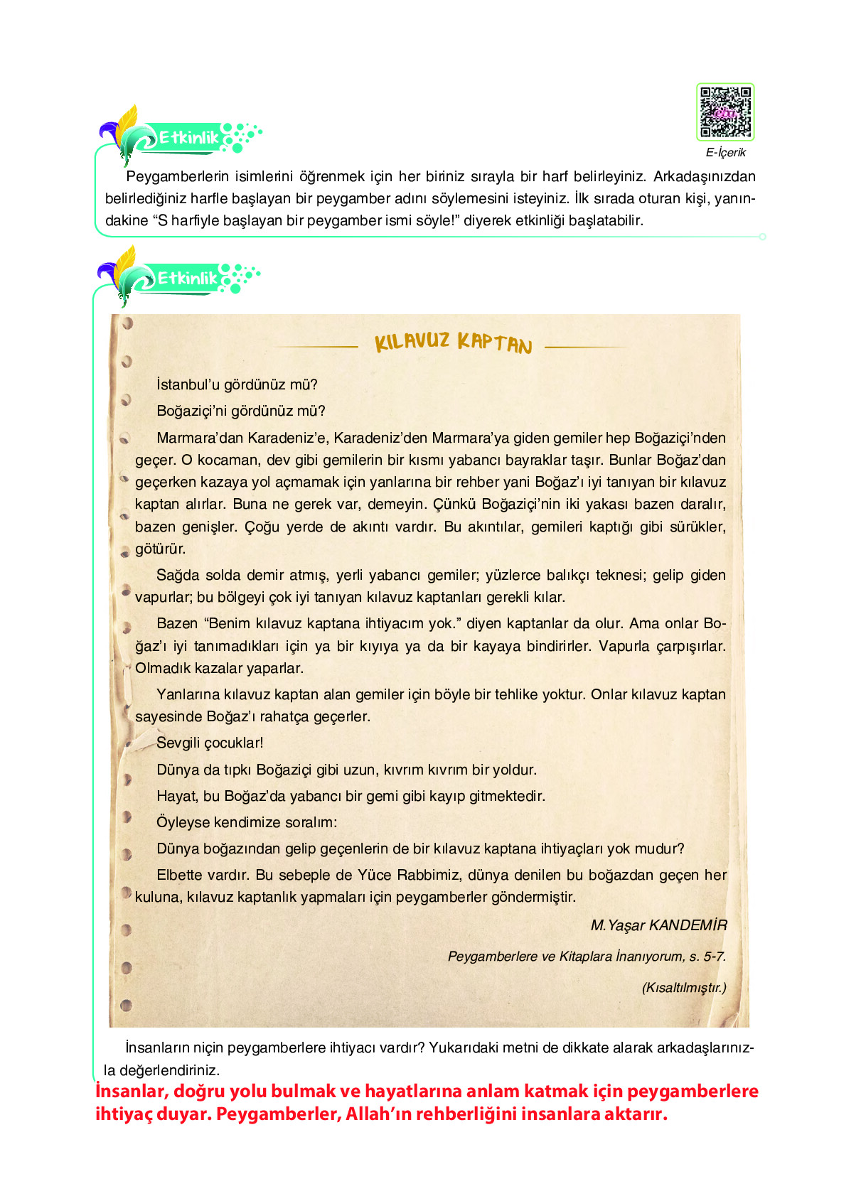 6. Sınıf Sdr İpekyolu Yayıncılık Din Kültürü Ve Ahlak Bilgisi Ders Kitabı Sayfa 15 Cevapları