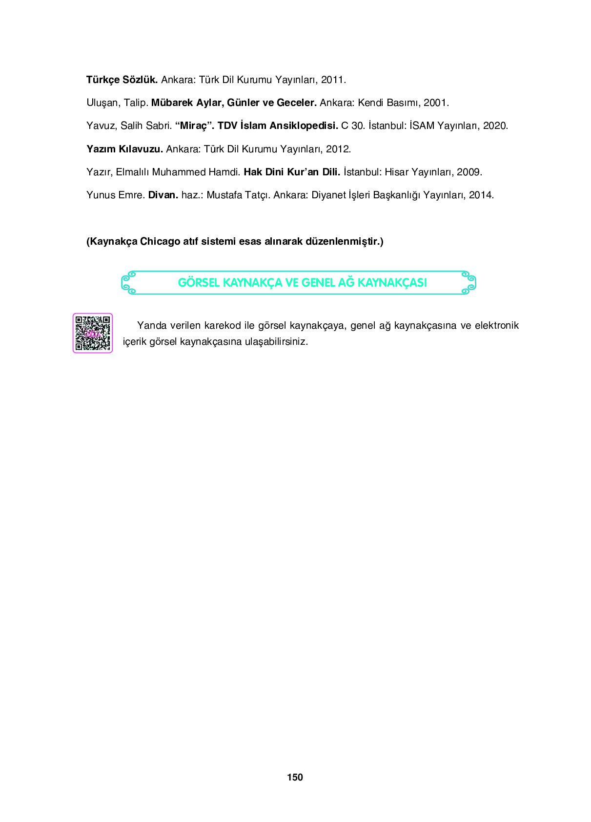 6. Sınıf Sdr İpekyolu Yayıncılık Din Kültürü Ve Ahlak Bilgisi Ders Kitabı Sayfa 150 Cevapları