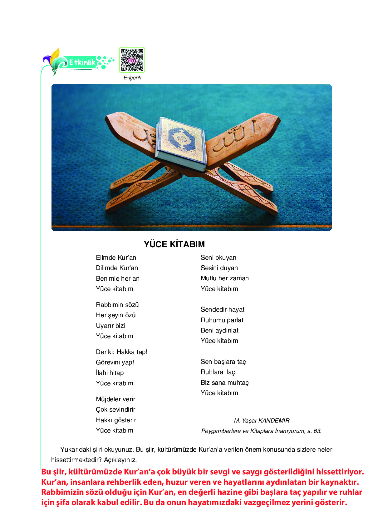 6. Sınıf Sdr İpekyolu Yayıncılık Din Kültürü Ve Ahlak Bilgisi Ders Kitabı Sayfa 34 Cevapları