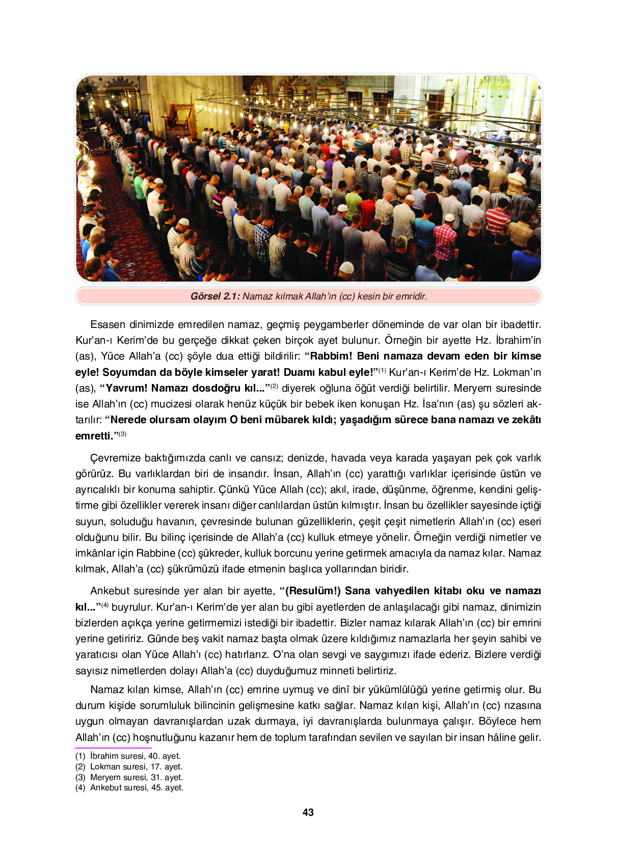 6. Sınıf Sdr İpekyolu Yayıncılık Din Kültürü Ve Ahlak Bilgisi Ders Kitabı Sayfa 43 Cevapları