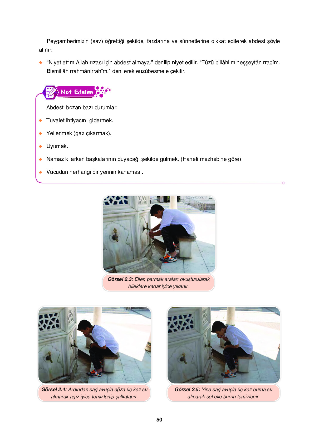 6. Sınıf Sdr İpekyolu Yayıncılık Din Kültürü Ve Ahlak Bilgisi Ders Kitabı Sayfa 50 Cevapları