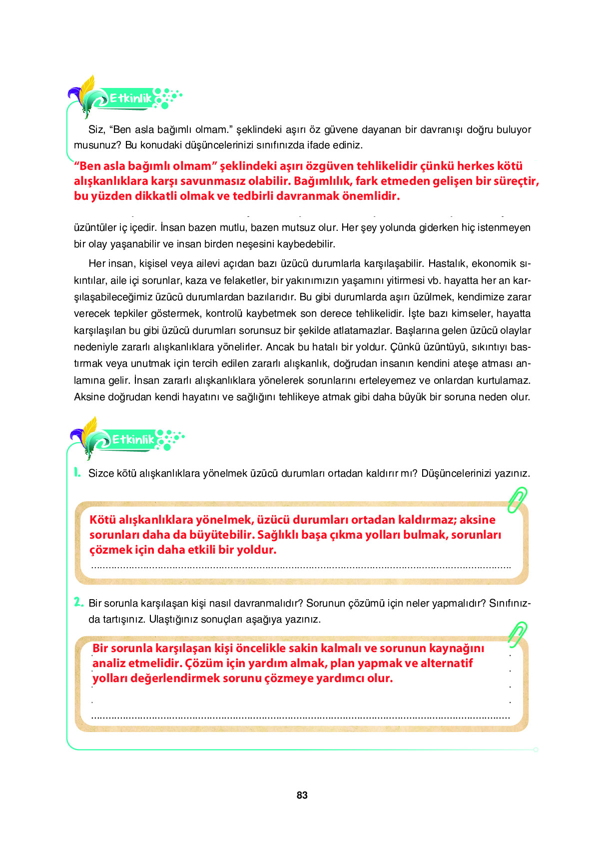 6. Sınıf Sdr İpekyolu Yayıncılık Din Kültürü Ve Ahlak Bilgisi Ders Kitabı Sayfa 83 Cevapları 6. Sınıf Sdr İpekyolu Yayıncılık Din Kültürü Ve Ahlak Bilgisi Ders Kitabı Sayfa 83 Cevapları