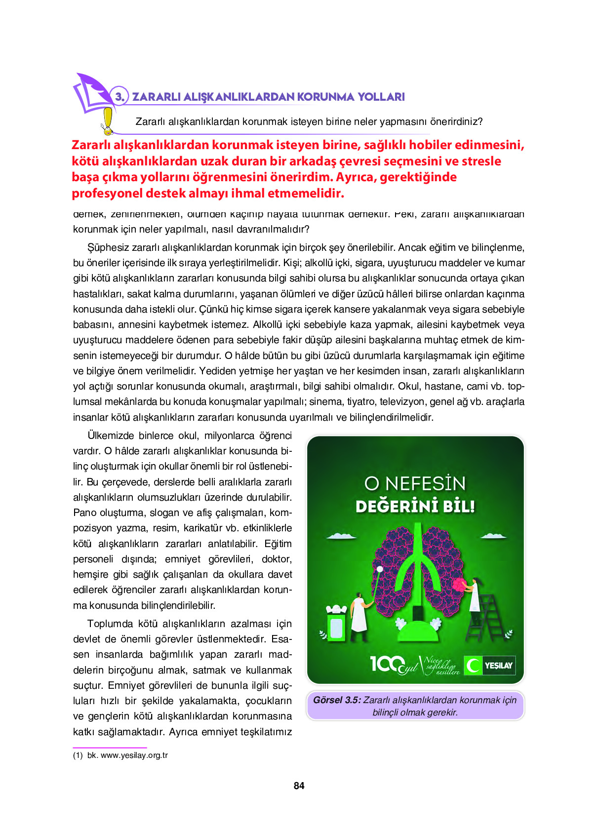 6. Sınıf Sdr İpekyolu Yayıncılık Din Kültürü Ve Ahlak Bilgisi Ders Kitabı Sayfa 84 Cevapları