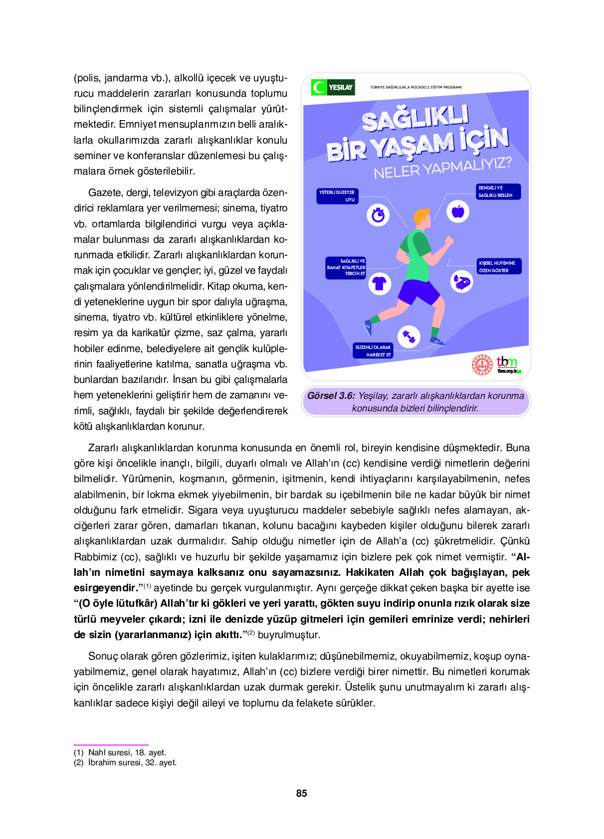 6. Sınıf Sdr İpekyolu Yayıncılık Din Kültürü Ve Ahlak Bilgisi Ders Kitabı Sayfa 85 Cevapları