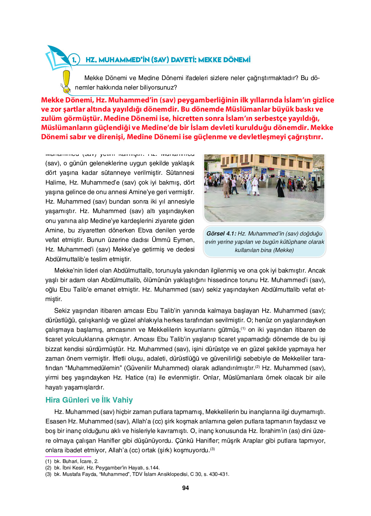 6. Sınıf Sdr İpekyolu Yayıncılık Din Kültürü Ve Ahlak Bilgisi Ders Kitabı Sayfa 94 Cevapları