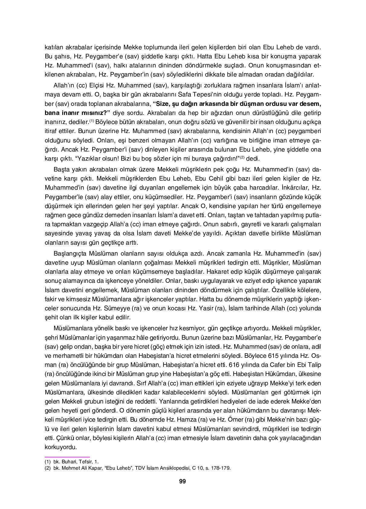 6. Sınıf Sdr İpekyolu Yayıncılık Din Kültürü Ve Ahlak Bilgisi Ders Kitabı Sayfa 99 Cevapları