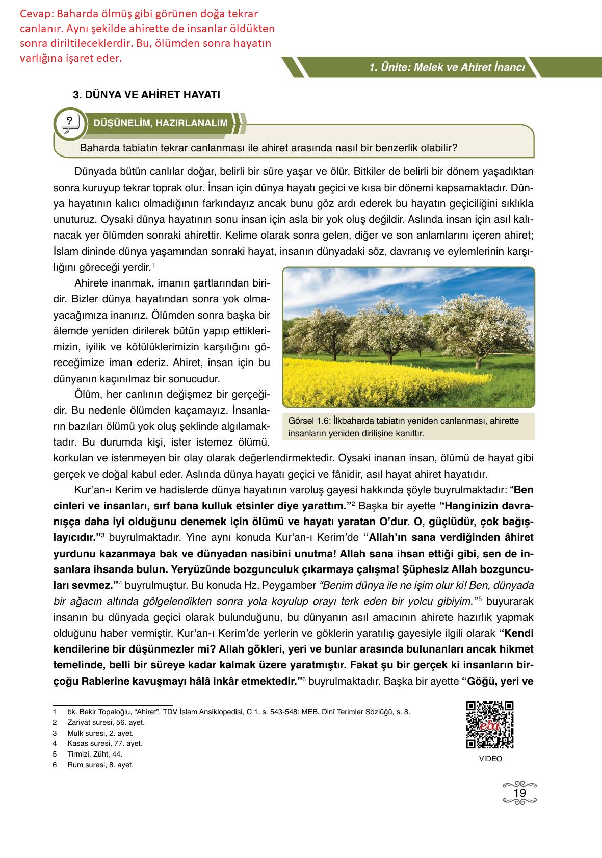 7. Sınıf Erkad Yayıncılık Din Kültürü Ve Ahlak Bilgisi Ders Kitabı Sayfa 19 Cevapları 7. Sınıf Erkad Yayıncılık Din Kültürü Ve Ahlak Bilgisi Ders Kitabı Sayfa 19 Cevapları